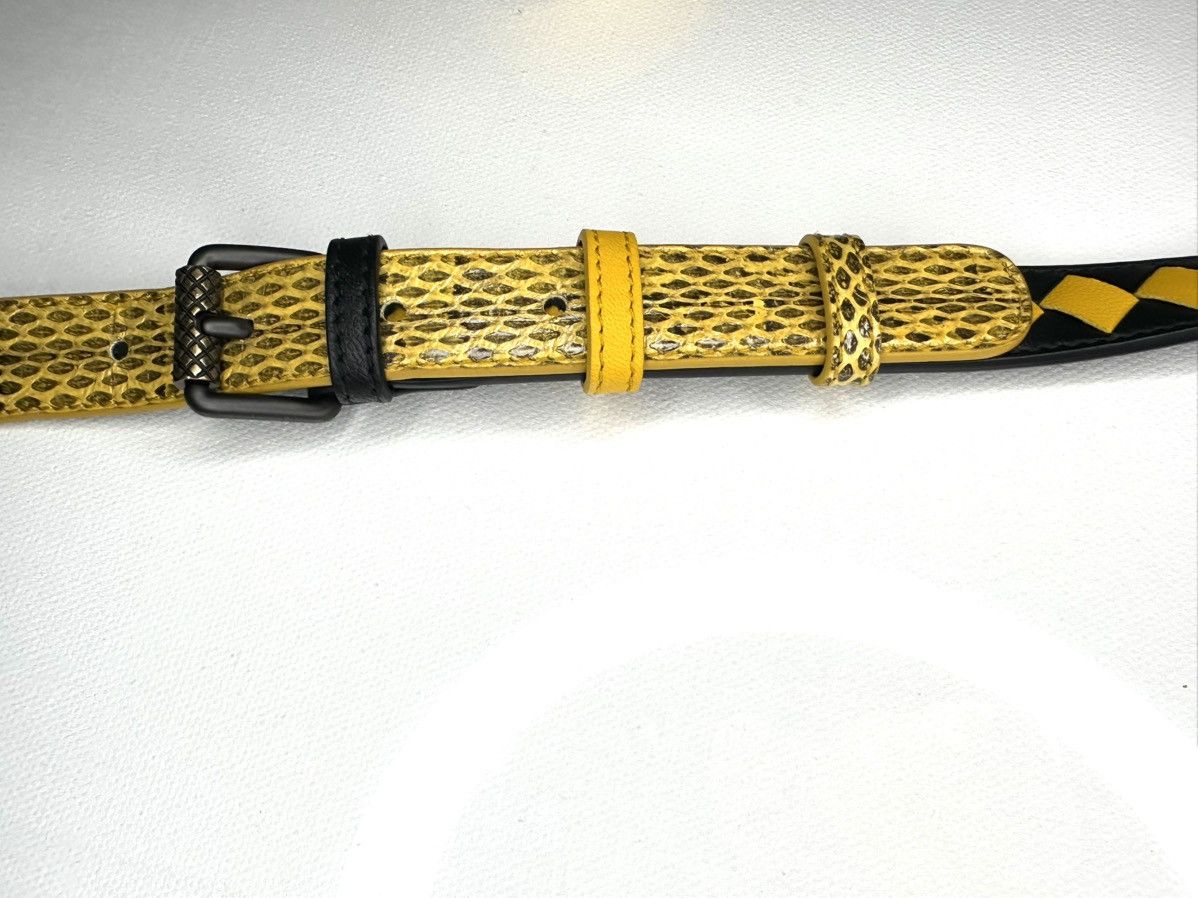 Bottega Veneta Bottega Veneta Intrecciato Snakeskin hybrid belt Size ONE SIZE - 3 Thumbnail
