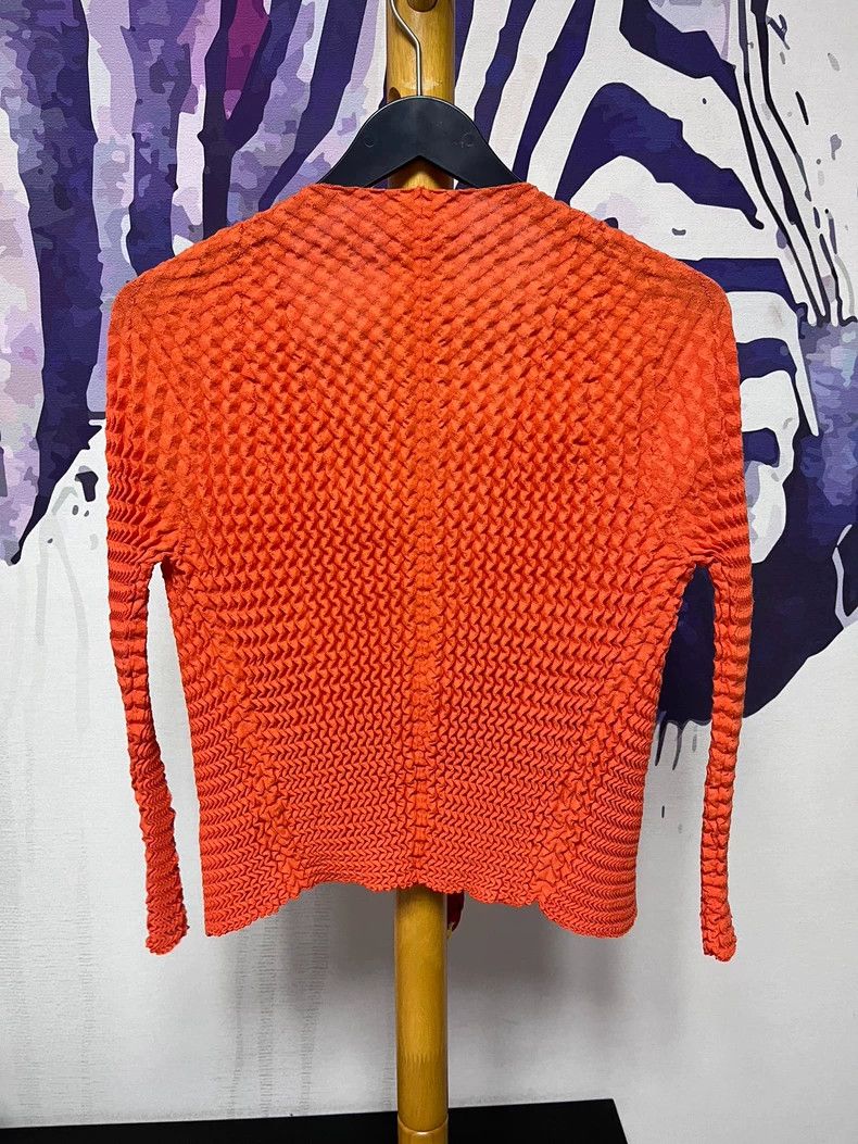 Issey Miyake Issey Miyake size:2 Orange mainline knitted long-sleeved c Size XS / US 0-2 / IT 36-38 - 2 Thumbnail