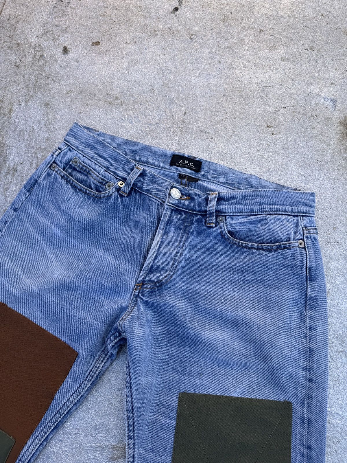 A.P.C. 1 of 1 APC Low Rise Patchwork Repaired Jeans Size US 29 - 2 Thumbnail