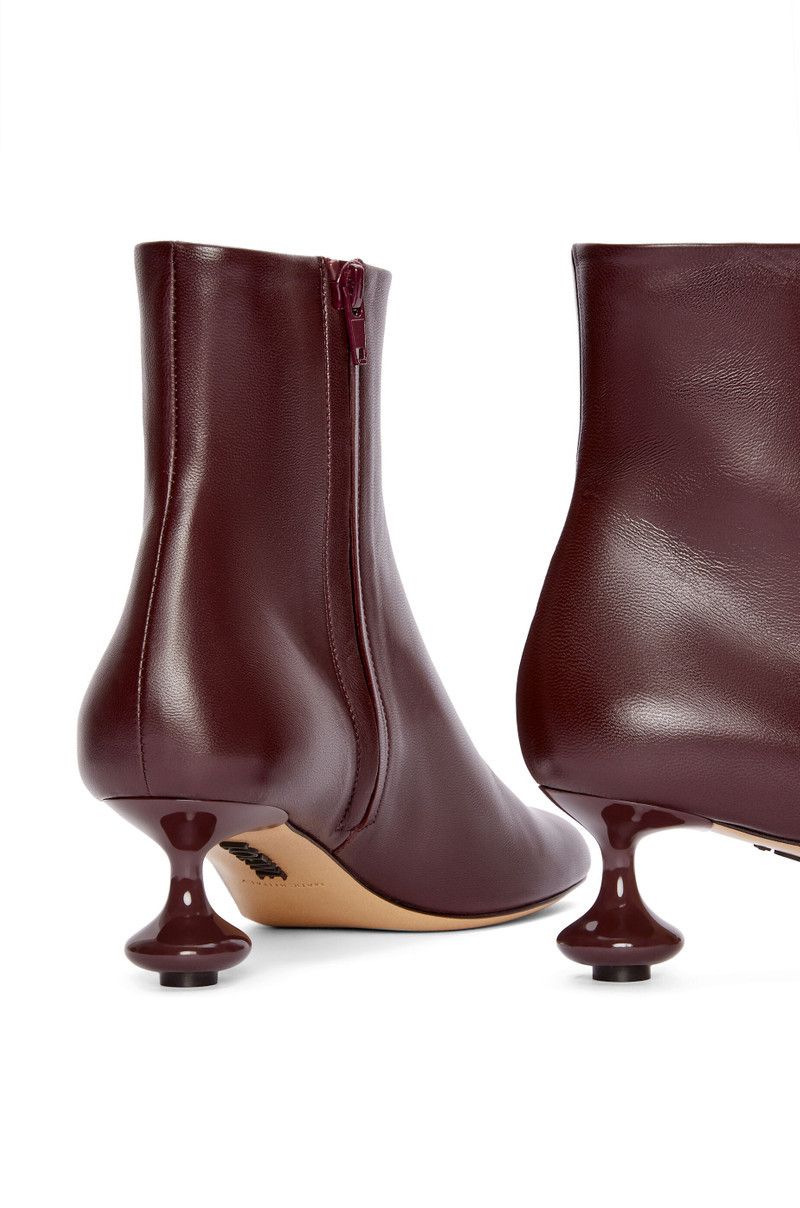Loewe o1in1g0426 Toy Ankle Booties in Burgundy Size US 11 / IT 41 - 4 Thumbnail