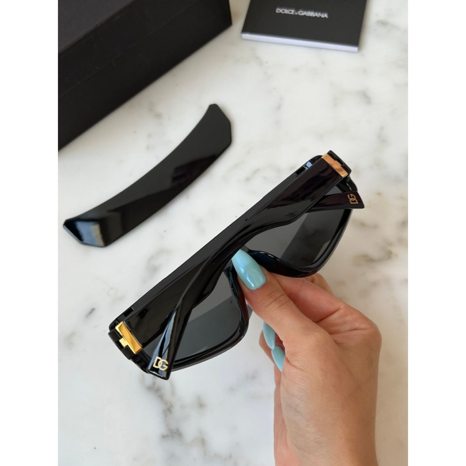Dolce & Gabbana NEW Dolce & Gabbana DG6177 Black Logo Visor Sunglasses Size ONE SIZE - 6 Thumbnail