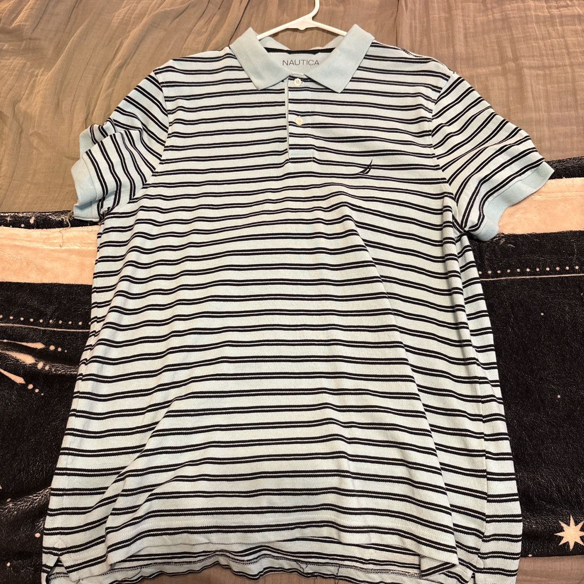 Nautica Nautica striped polo shirt in blue and white Size US L / EU 52-54 / 3 - 1 Thumbnail