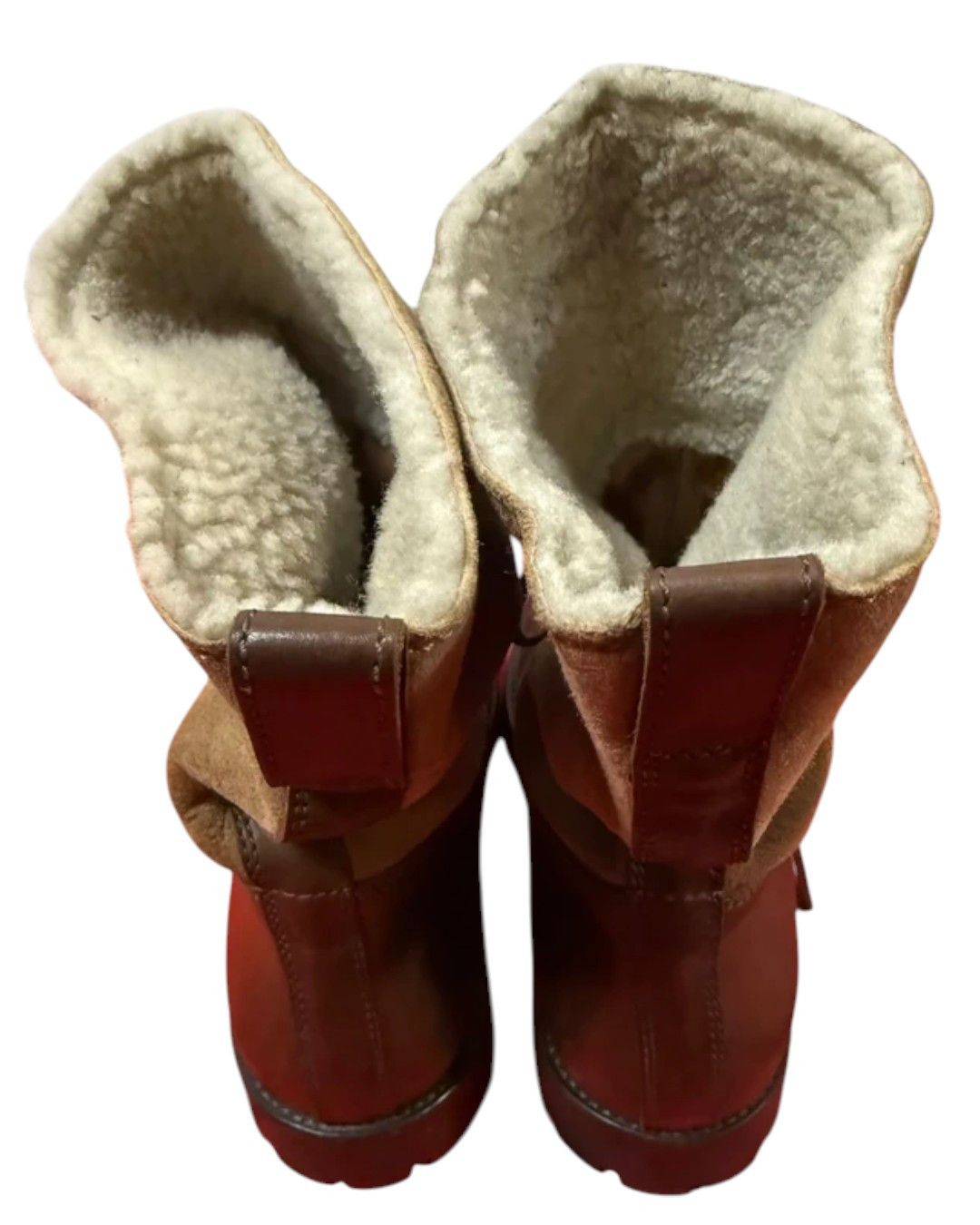 Yves Saint Laurent SHEARLING COMBAT BOOTS Size US 9 / EU 42 - 8 Thumbnail