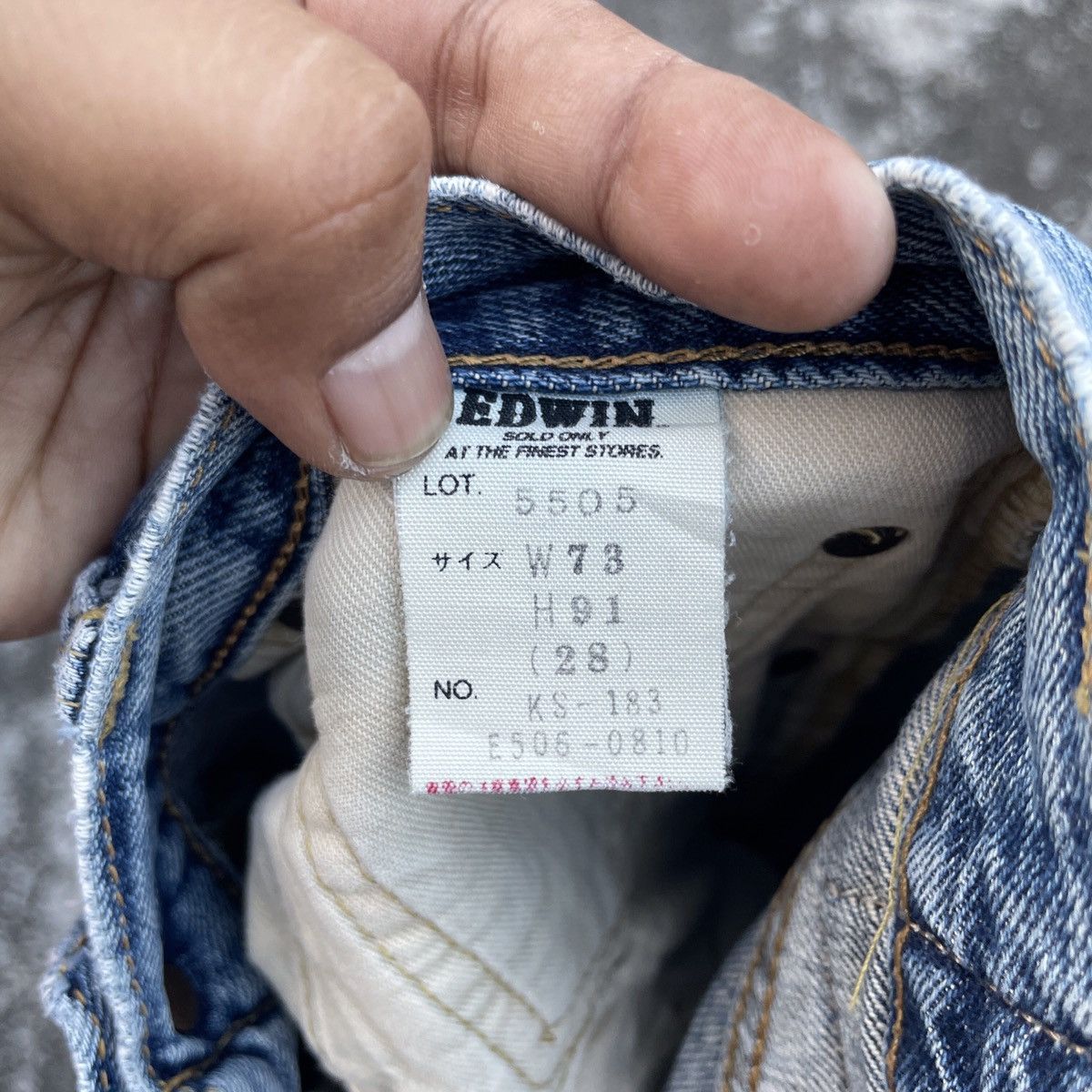 Edwin Vintage Edwin Distressed Slevedge Redline Denim Jeans Size US 28 / EU 44 - 5 Thumbnail