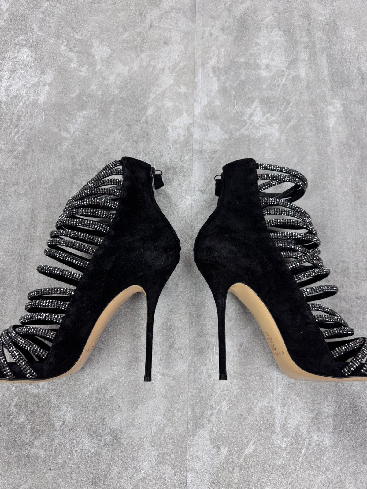 Casadei Casadei open crystal ankle high heels Women’s size 40 Size US 9 / IT 39 - 4 Thumbnail
