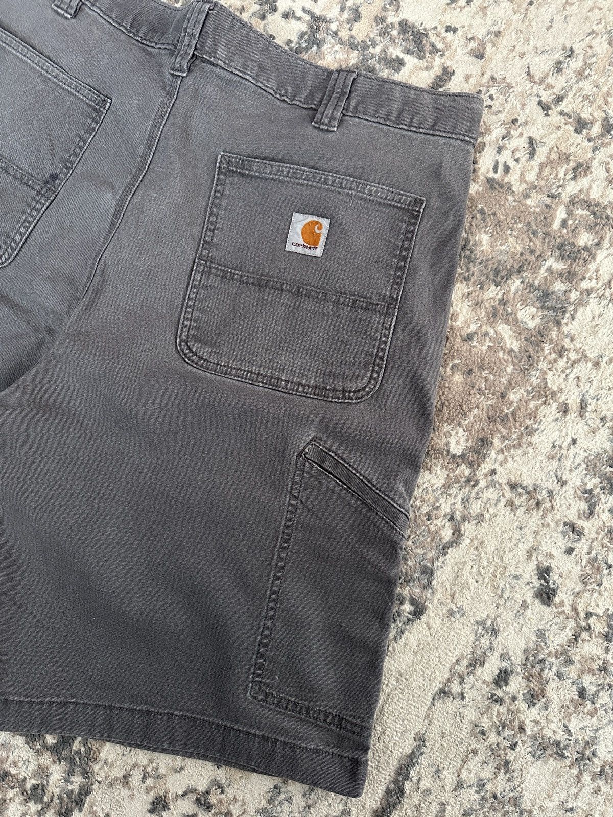 Carhartt Carhartt Shorts, Men's Canvas Relaxed Fit, Size 38 in Gray Size US 38 / EU 54 - 2 Thumbnail