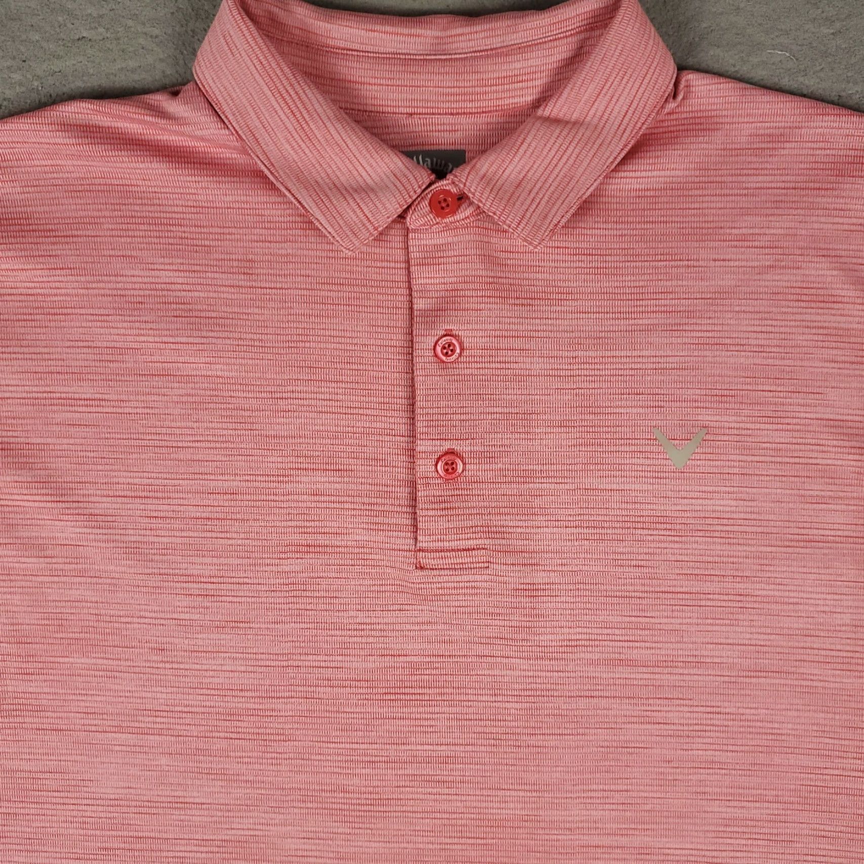 Callaway Callaway Polo Shirt Mens Size L Pink Opti Dri Fit Golf Short Sleeve Polo Shirt Mens Pink Callaway Regular Size L Size US L / EU 52-54 / 3 - 2 Thumbnail