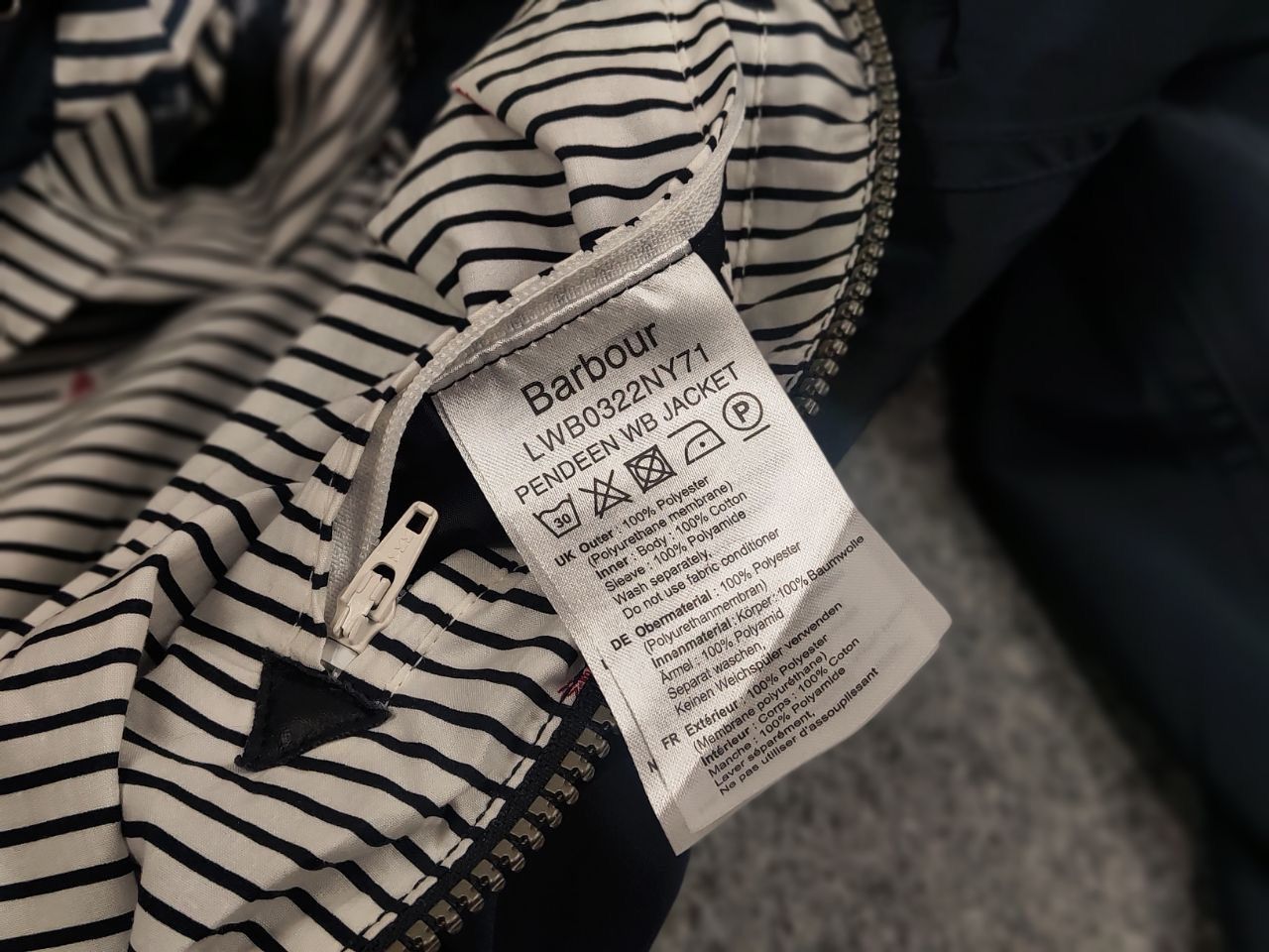 Barbour Barbour Pendeen Waterproof Womens Hoodie Zip Blue Jacket Size L / US 10 / IT 46 - 20 Thumbnail