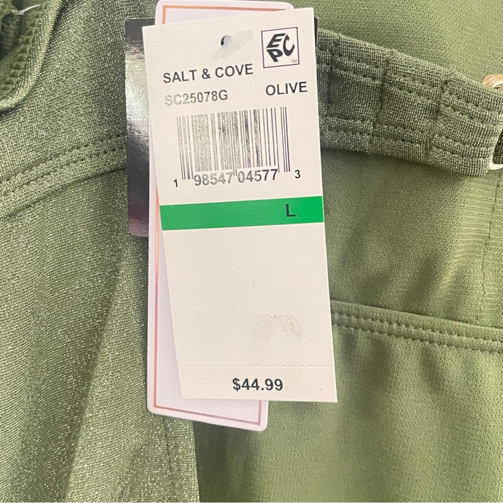 Other Salt + Cove Olive Green One-Piece Swimsuit in Size L NWT Size ONE SIZE - 4 Thumbnail