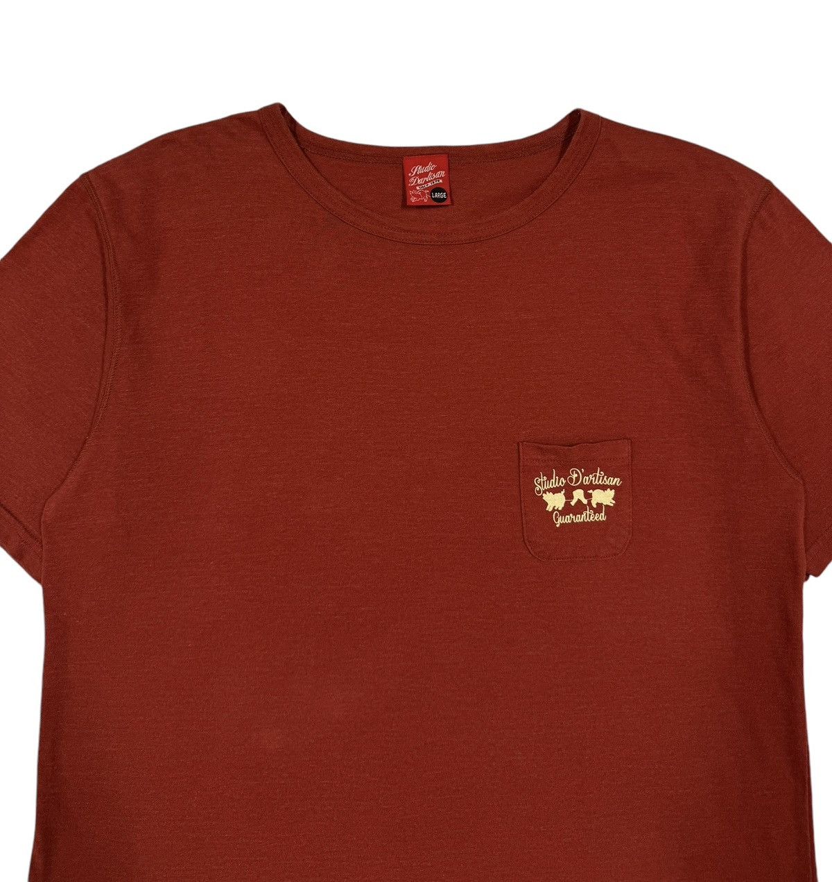 Mister Freedom × Studio D'Artisan × Sugar Cane Studio D’Artisan Single Pocket Logo Tee Size US L / EU 52-54 / 3 - 3 Thumbnail