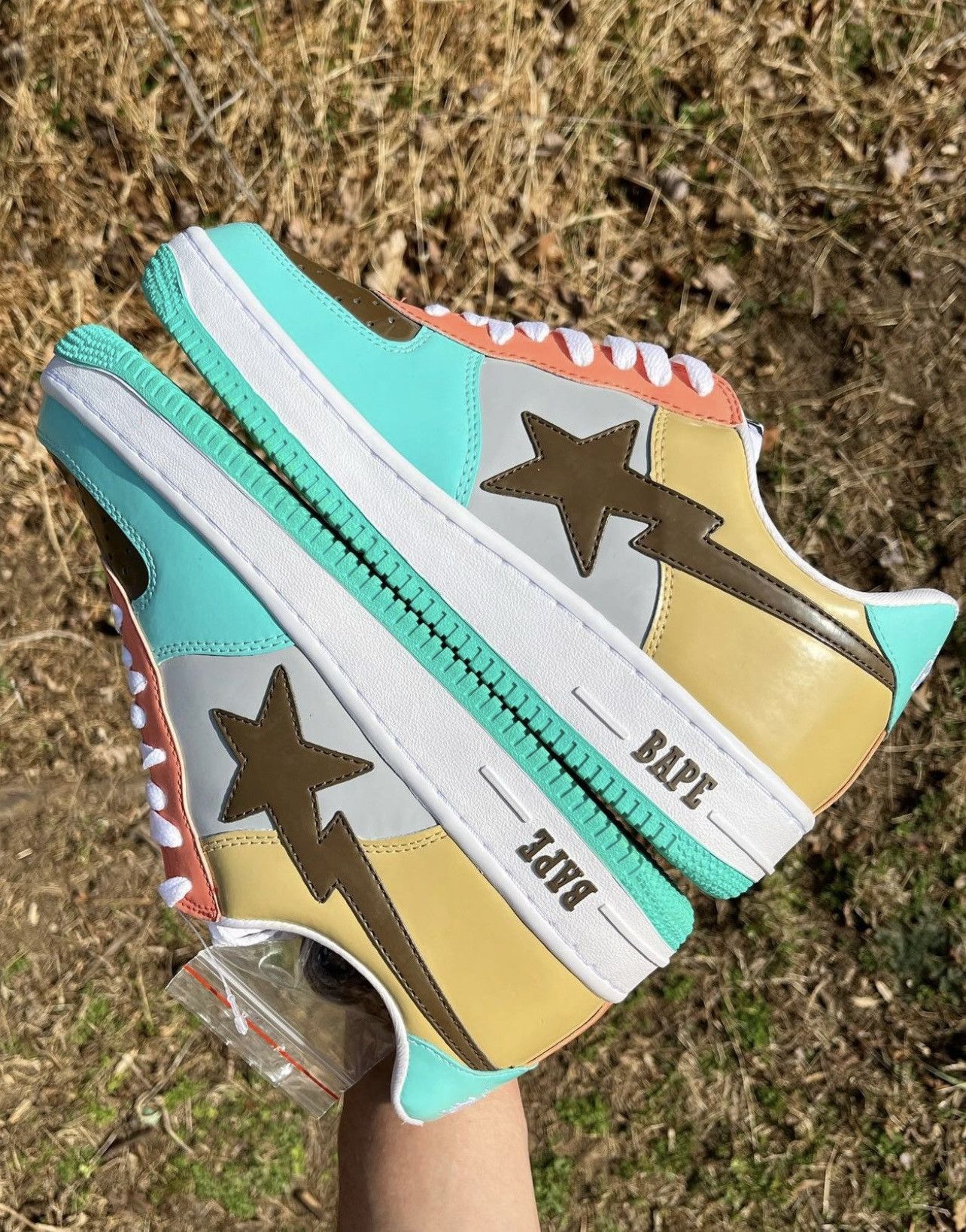 Bape Bapesta Pastel 2009 Size US 10 / EU 43 - 2 Thumbnail