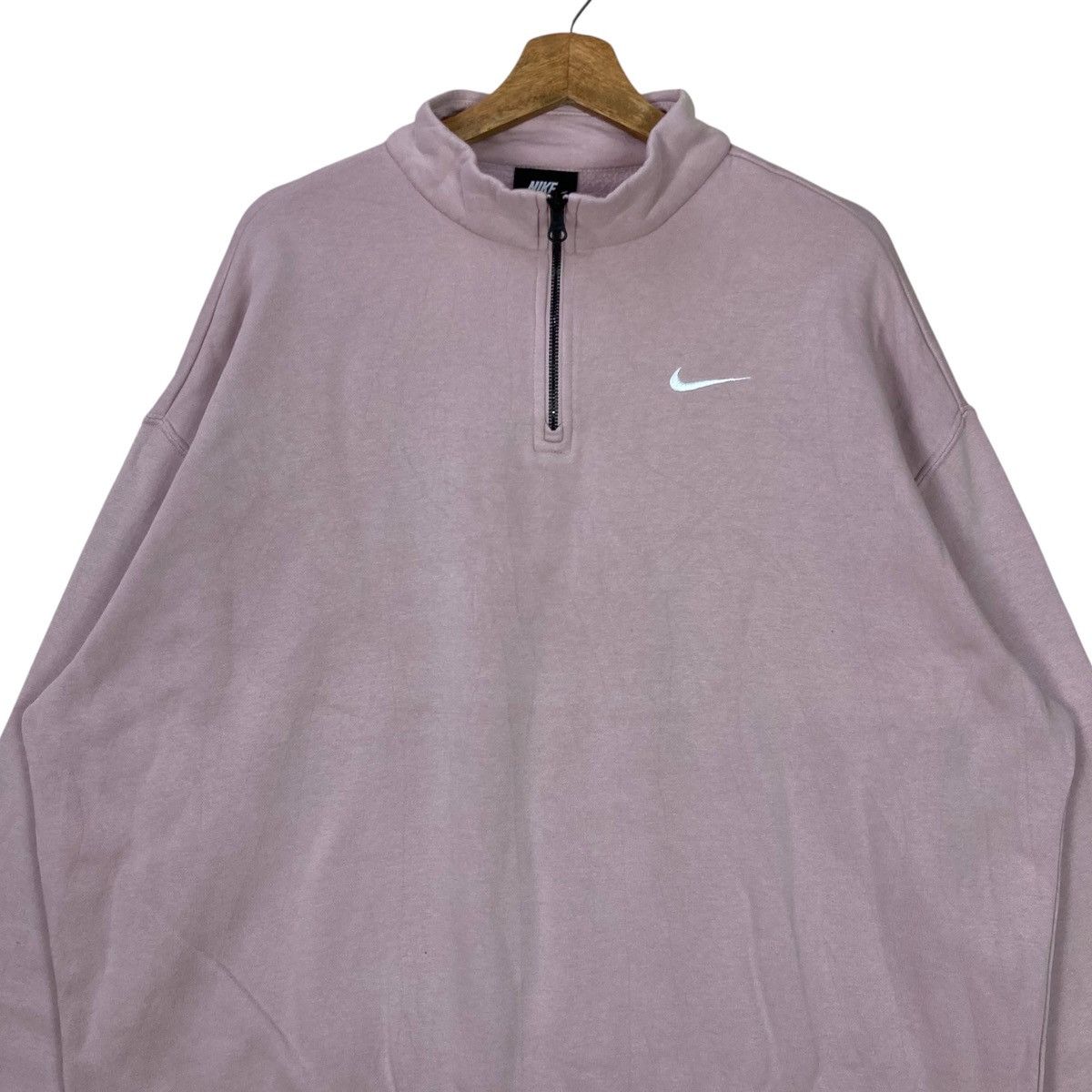 Nike Vintage Nike Quarter Zip Pullover Jumper Sweatshirt Size US L / EU 52-54 / 3 - 2 Thumbnail