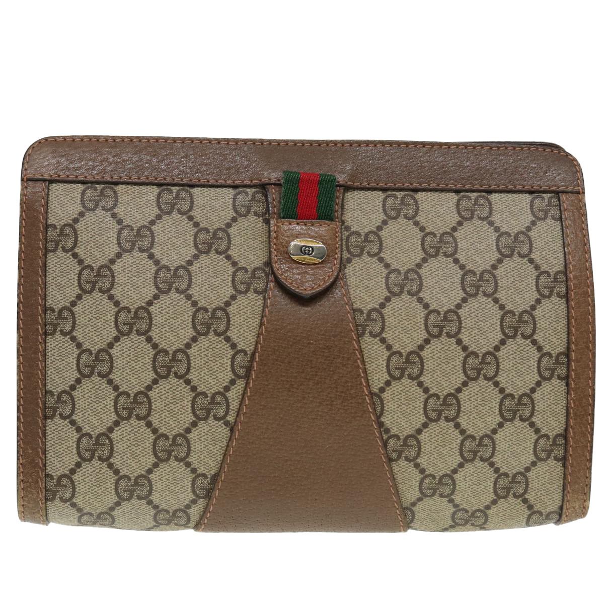 Gucci Gg Canvas Beige Canvas Clutch Bag (Pre-Owned) Size ONE SIZE - 1 Thumbnail