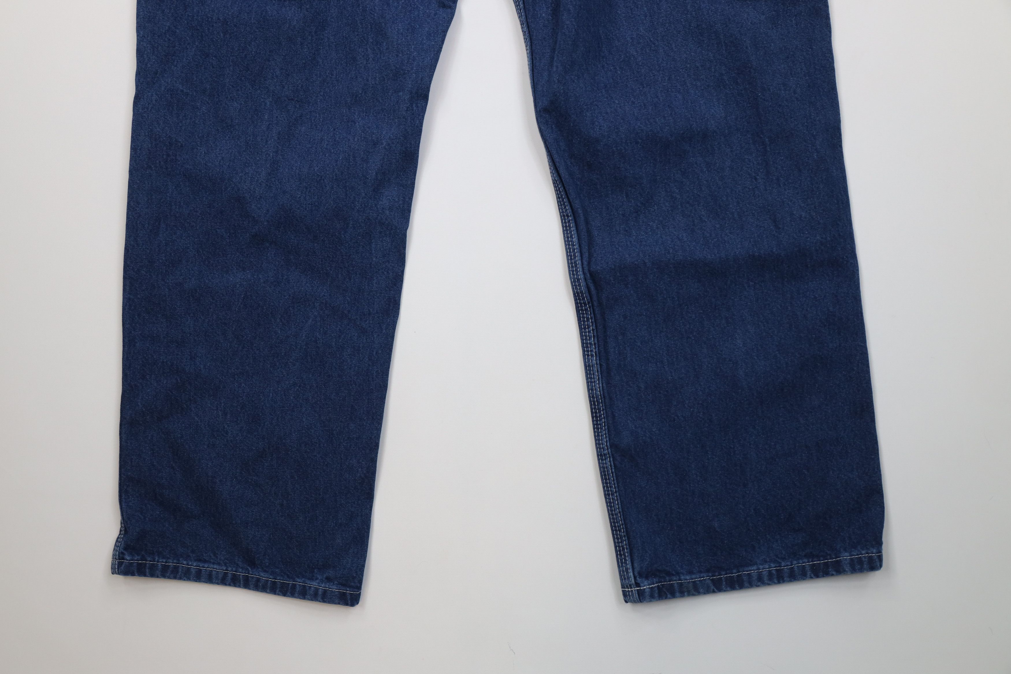 Carhartt Vintage 90s Carhartt Wide Leg Dungaree Denim Jeans Blue USA Size US 34 / EU 50 - 10 Thumbnail