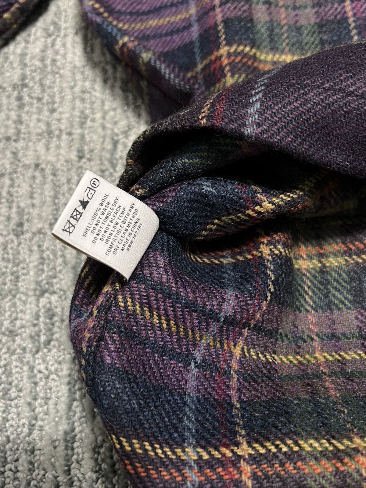 Aime Leon Dore Aime Leon Dore Wool Flannel Camp Collar Plaid Purple Sz Med Size US M / EU 48-50 / 2 - 8 Thumbnail