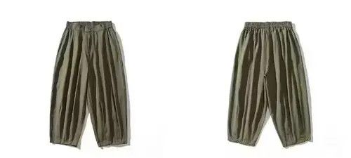 Other 20SS Indigo Union Japan Olive Loose Carrot Pants Size US 32 / EU 48 - 2 Thumbnail
