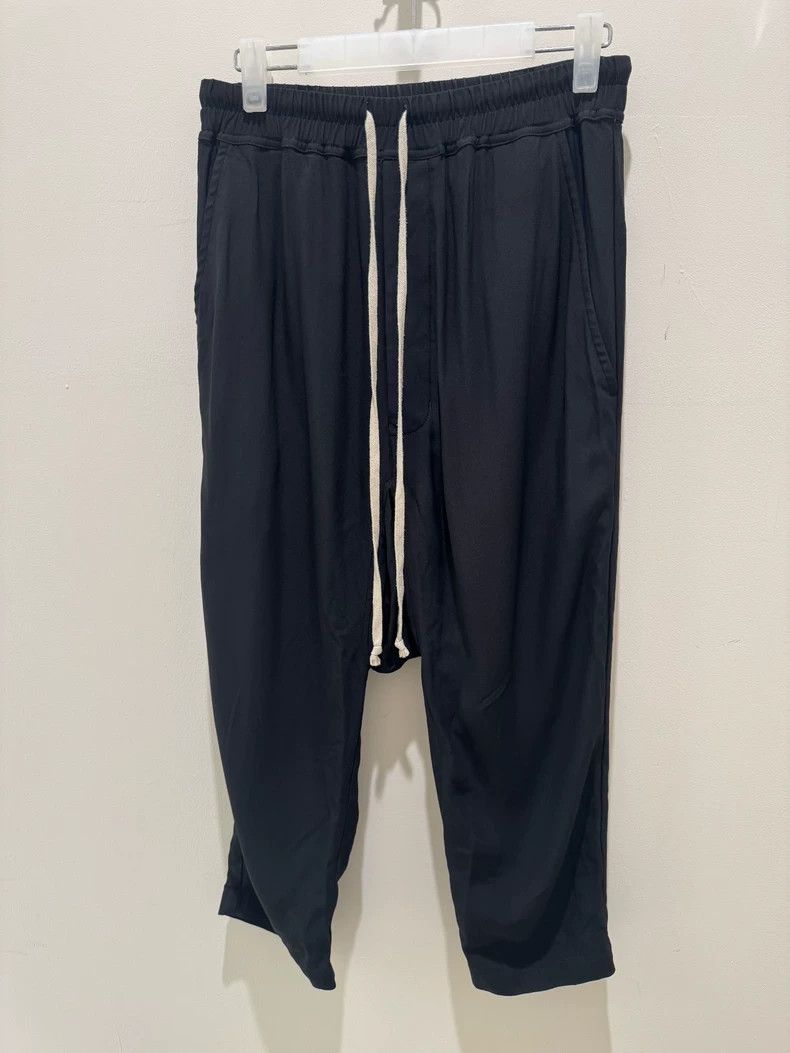 Rick Owens Rick Owens Black Dropped-Crotch Pants - dmc Size US 36 / EU 52 - 1 Thumbnail