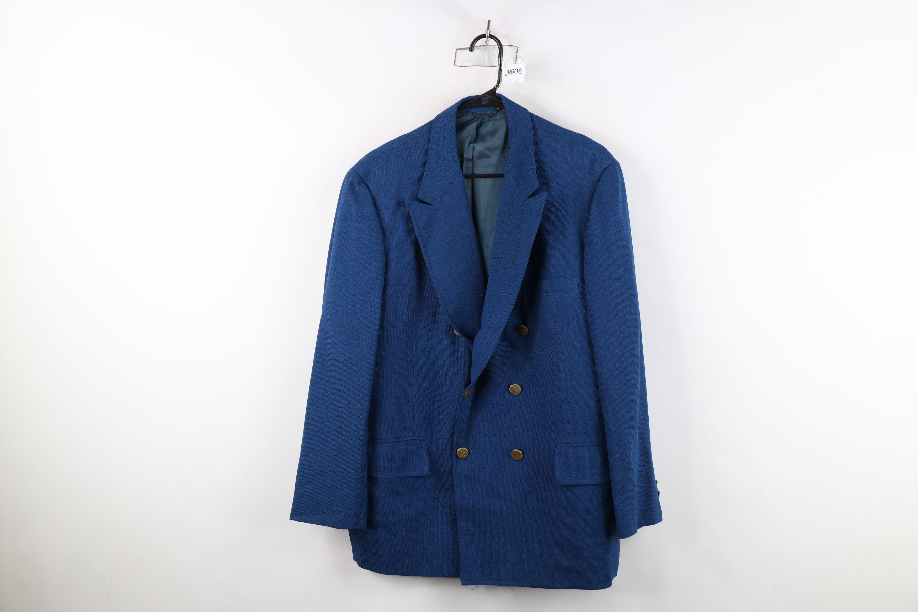 Vintage Vintage 50s 60s Macys Gabardine Breasted Suit Jacket Blazer Size US XL / EU 56 / 4 - 1 Thumbnail