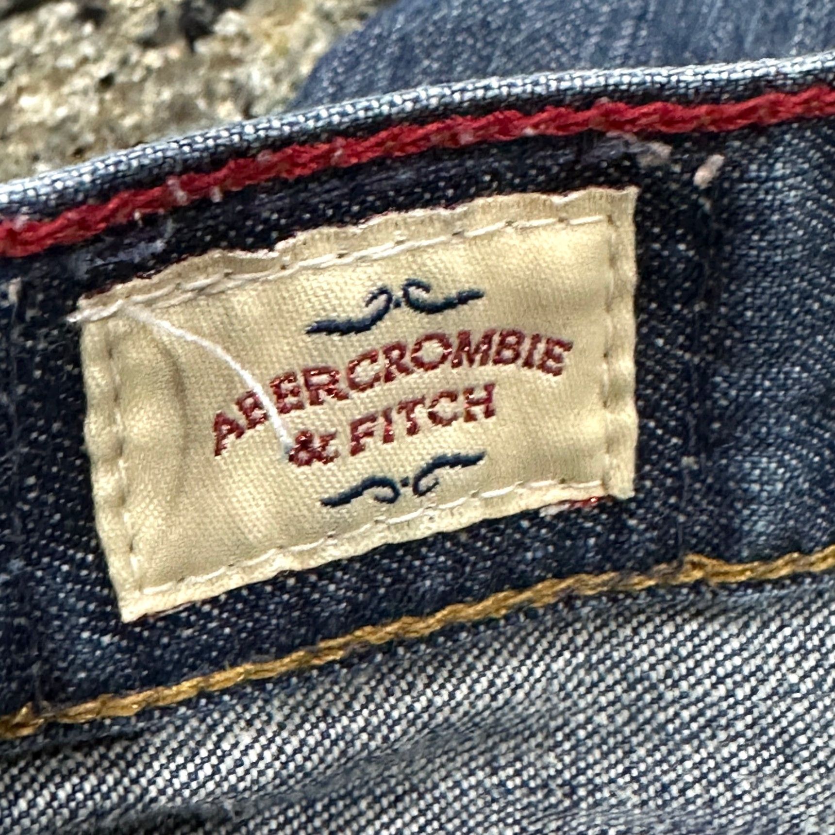 Abercrombie & Fitch VINTAGE Abercrombie & Fitch Jeans Womens 6 Long Bootcut Dark Blue Y2K 90s HEMMED Size 28" / US 6 / IT 42 - 6 Thumbnail