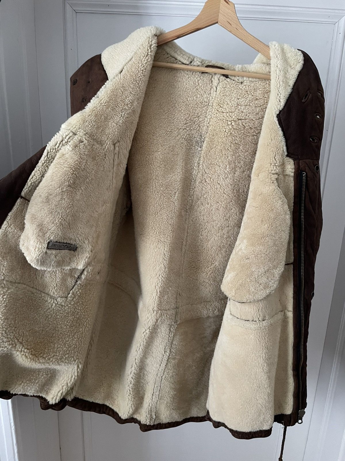 Emporio Armani ‘92 EA Shearling Arctic Hunter Parka Vintage Jacket Coat Size US L / EU 52-54 / 3 - 6 Thumbnail