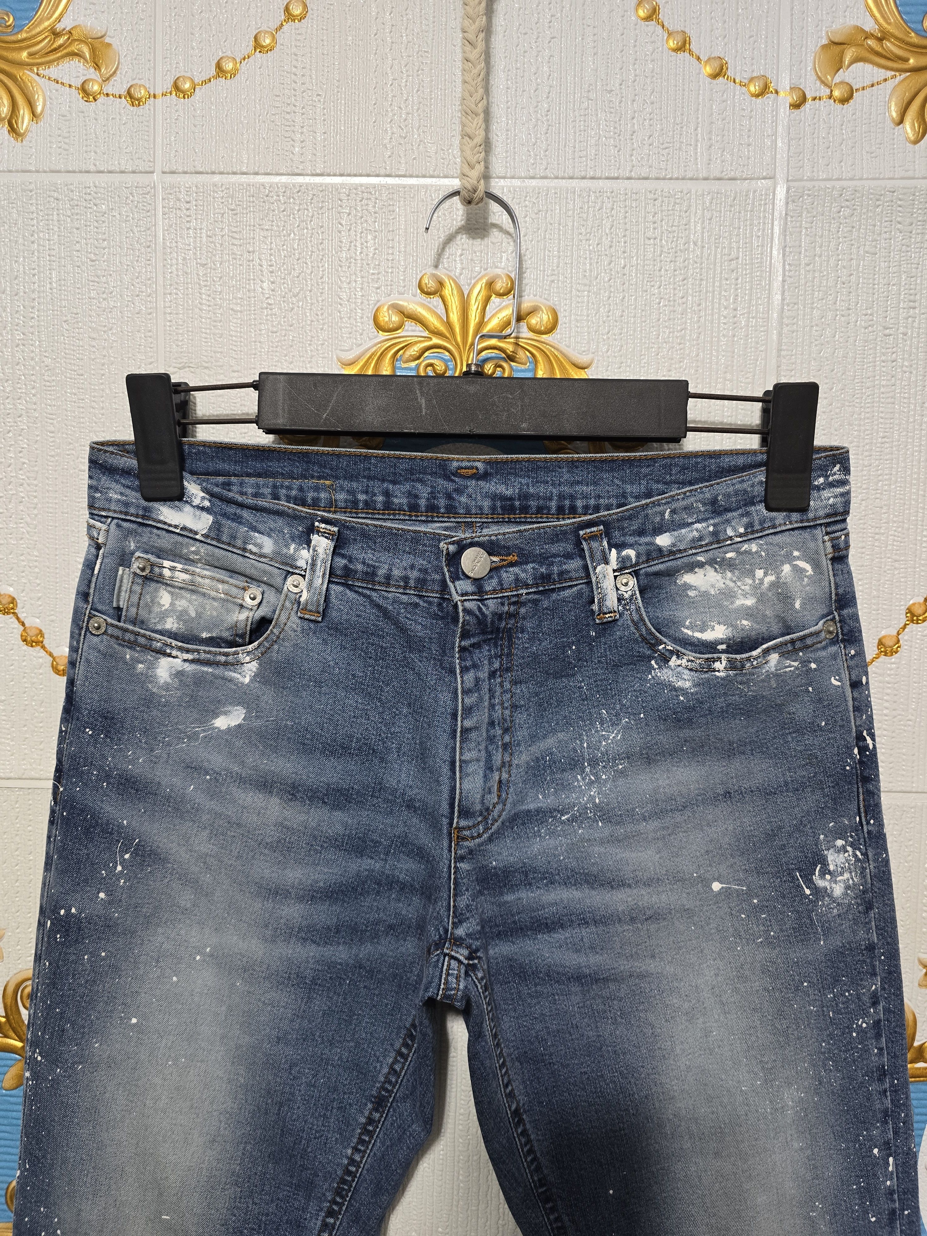 Iceberg ICEBERG Vintage no waist printed jeans made in Italy, MEDIUM Size 29" - 3 Thumbnail