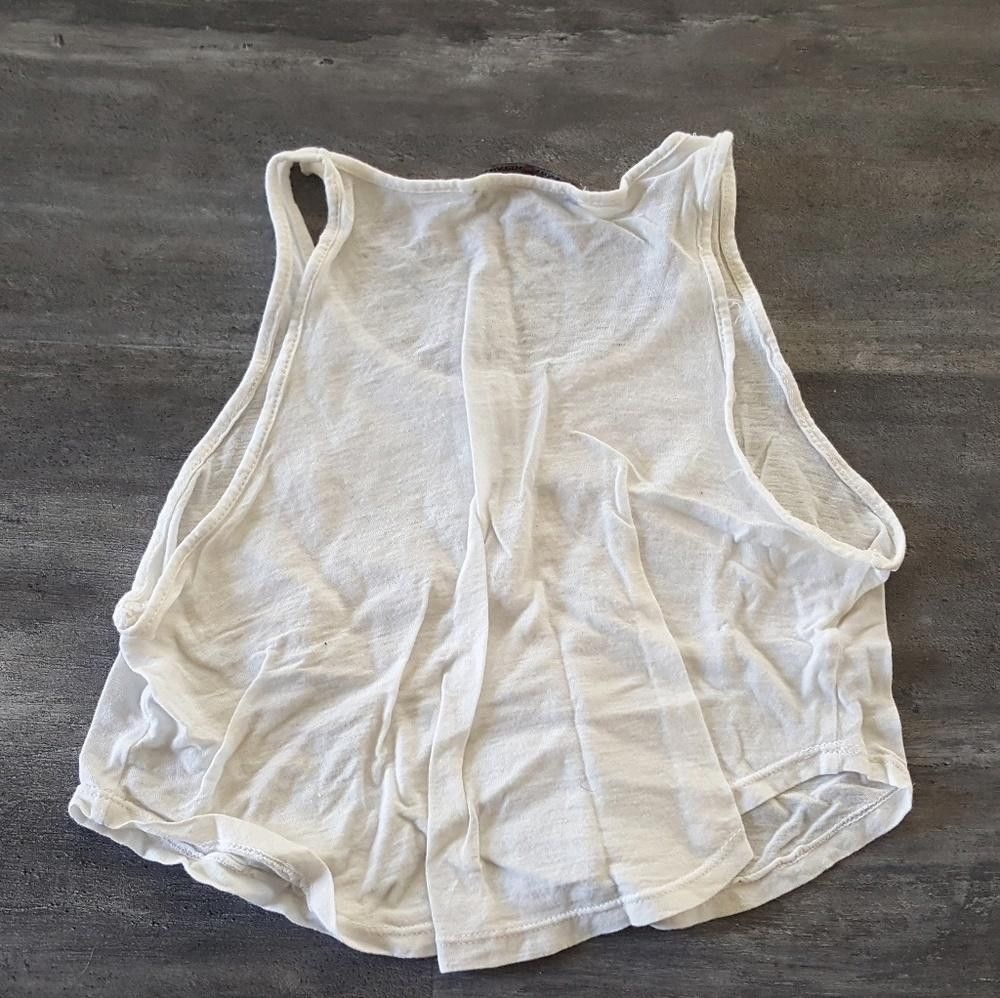Designer White Solid Melville Loose Crop Size ONE SIZE - 2 Thumbnail