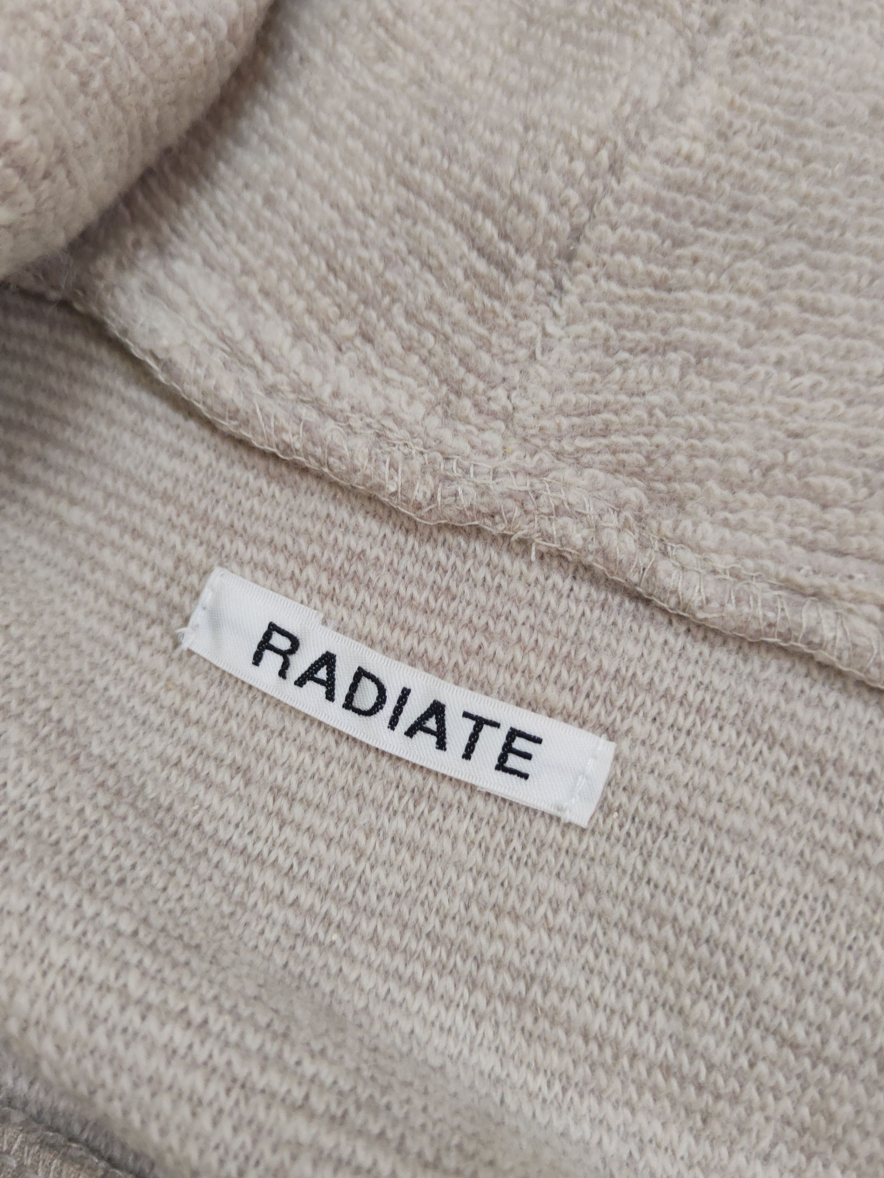 Homespun Knitwear × Japanese Brand × Vintage Winter Stuff Radiate Light Brown Hoodie Knitwear Sweaters Size M / US 6-8 / IT 42-44 - 11 Thumbnail
