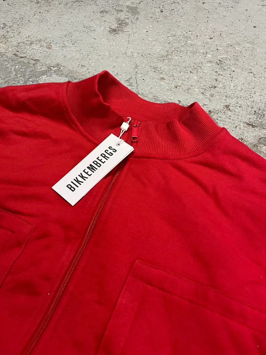 Dirk Bikkembergs Bikkembergs Cotton-Blend Cargo Pocket Red Zip-Up Sweater Size US M / EU 48-50 / 2 - 5 Thumbnail