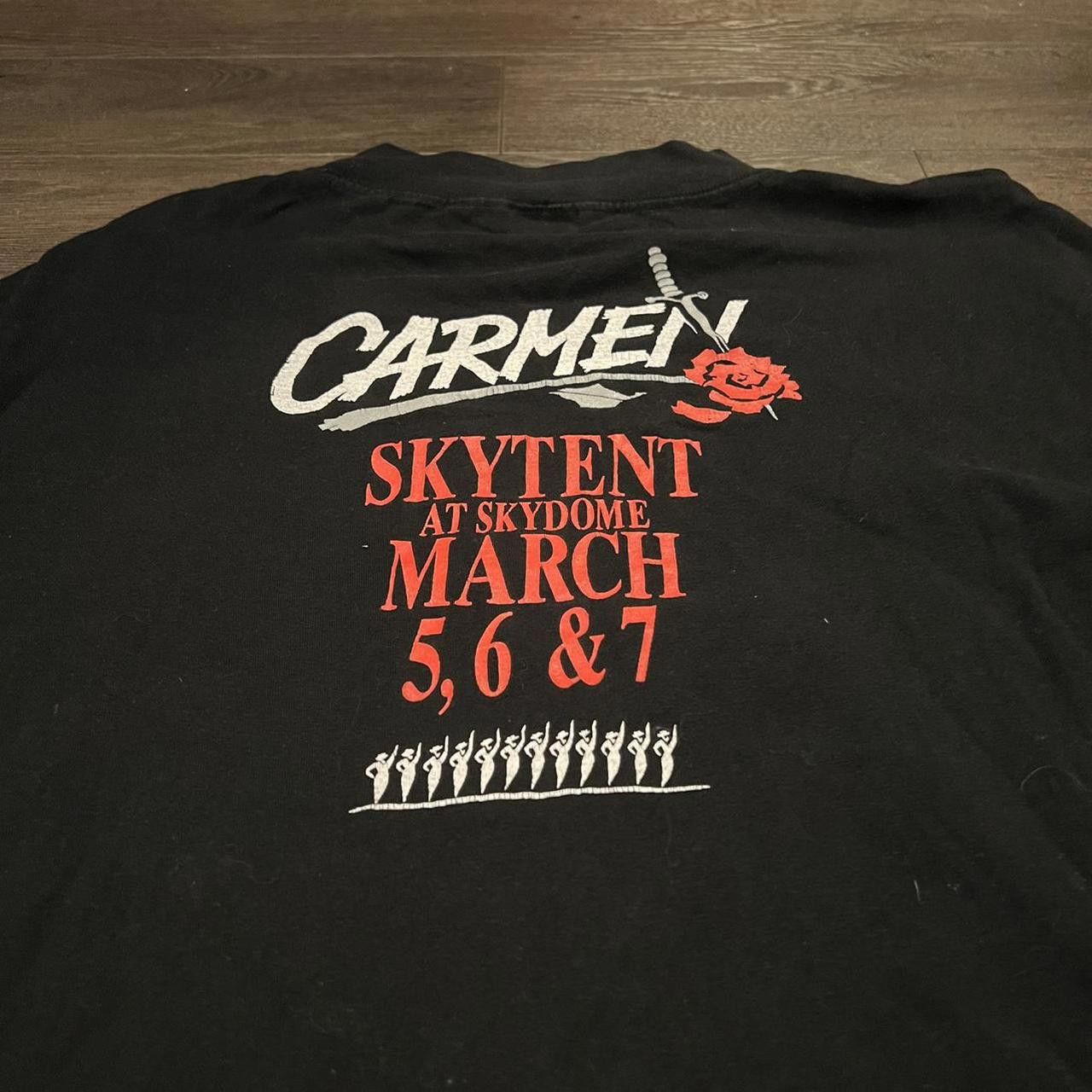 Designer Vintage Carmen Live At The the Sky Dome Long Sleeve T Shirt Size US XL / EU 56 / 4 - 3 Thumbnail