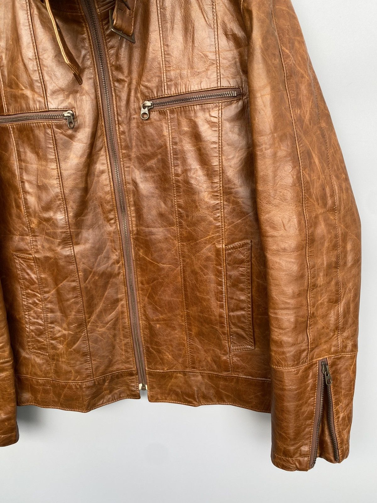 Tornado Mart 2000’s- Tornado Mart- Horsehide Leather Jacket Size US S / EU 44-46 / 1 - 5 Thumbnail