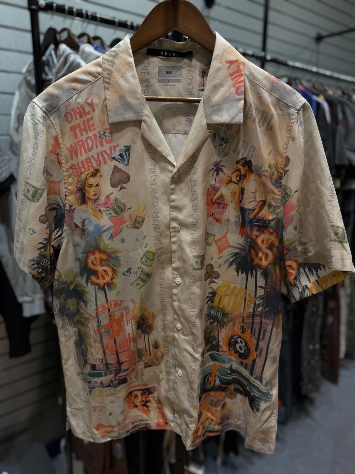 Ksubi Ksubi Money Party Floral Print Button Up Shirt Large (L) Size US L / EU 52-54 / 3 - 3 Thumbnail