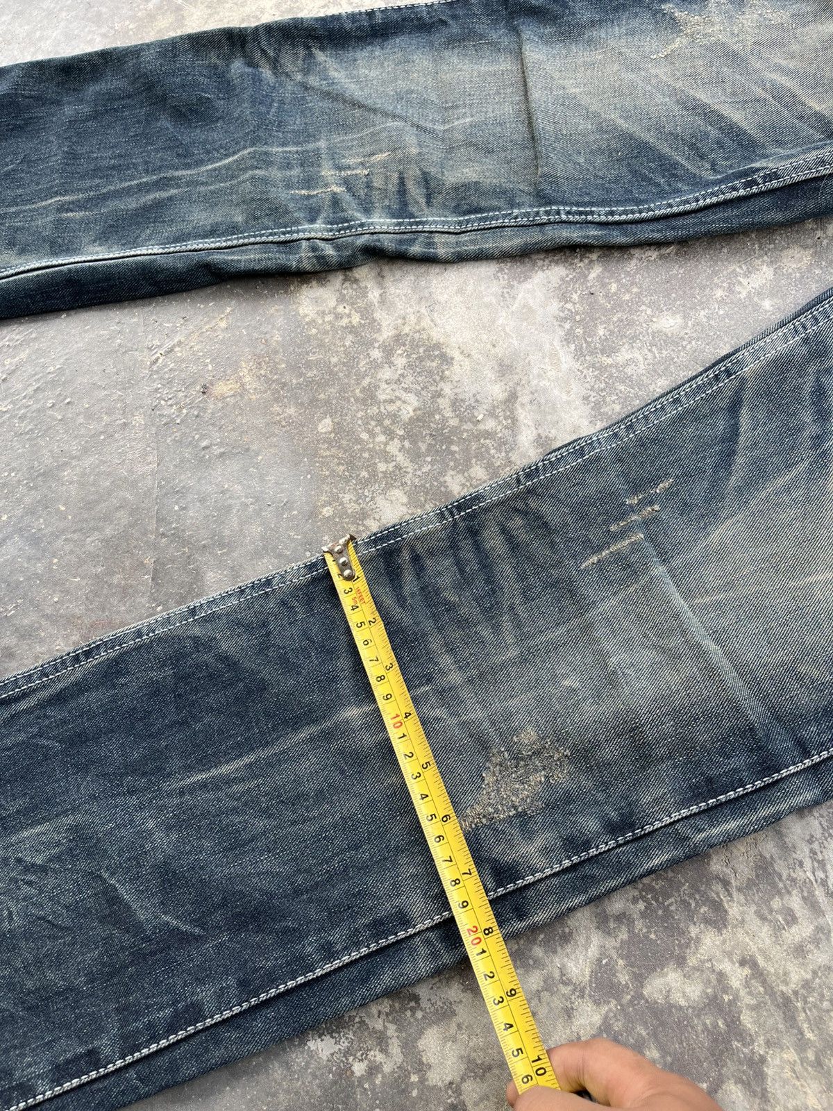 Hysteric Glamour × Japanese Brand × Vintage Crazy Mudwash Hysteric Inspired Denim Size US 33 - 7 Thumbnail