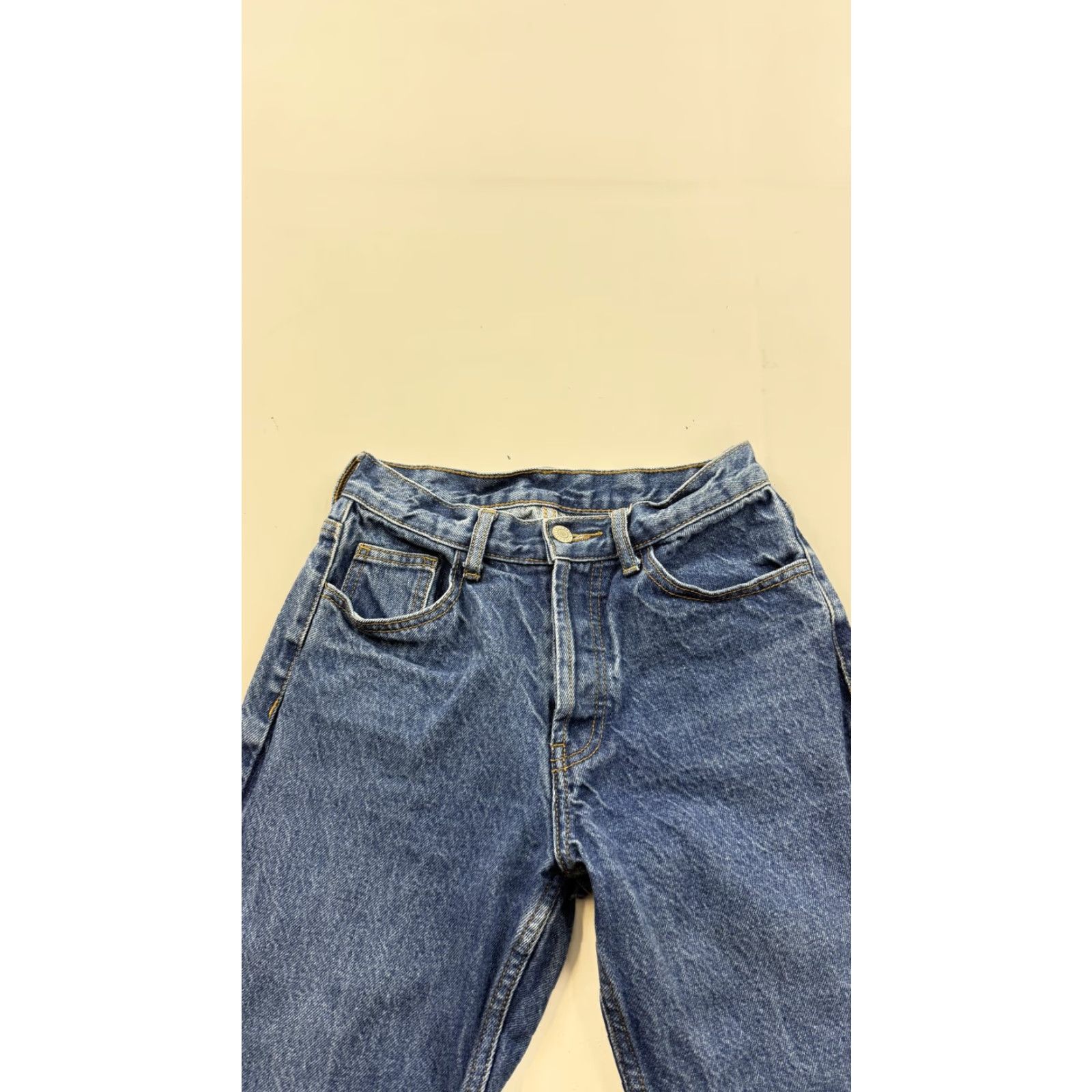 Denime VINTAGE? No — J. Galt Jeans Womens Small Blue Denim Button Fly Straight Leg Made USA Casual Size 28" / US 6 / IT 42 - 4 Thumbnail