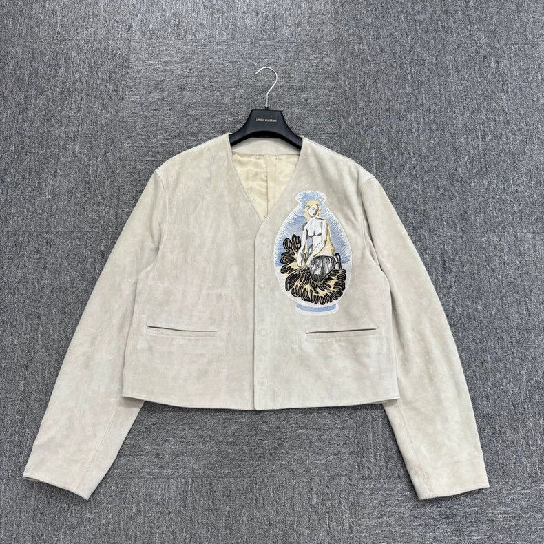 Dior Dior Mermaid Embroidery Suede Jacket Size US XXL / EU 58 / 5 - 1 Thumbnail