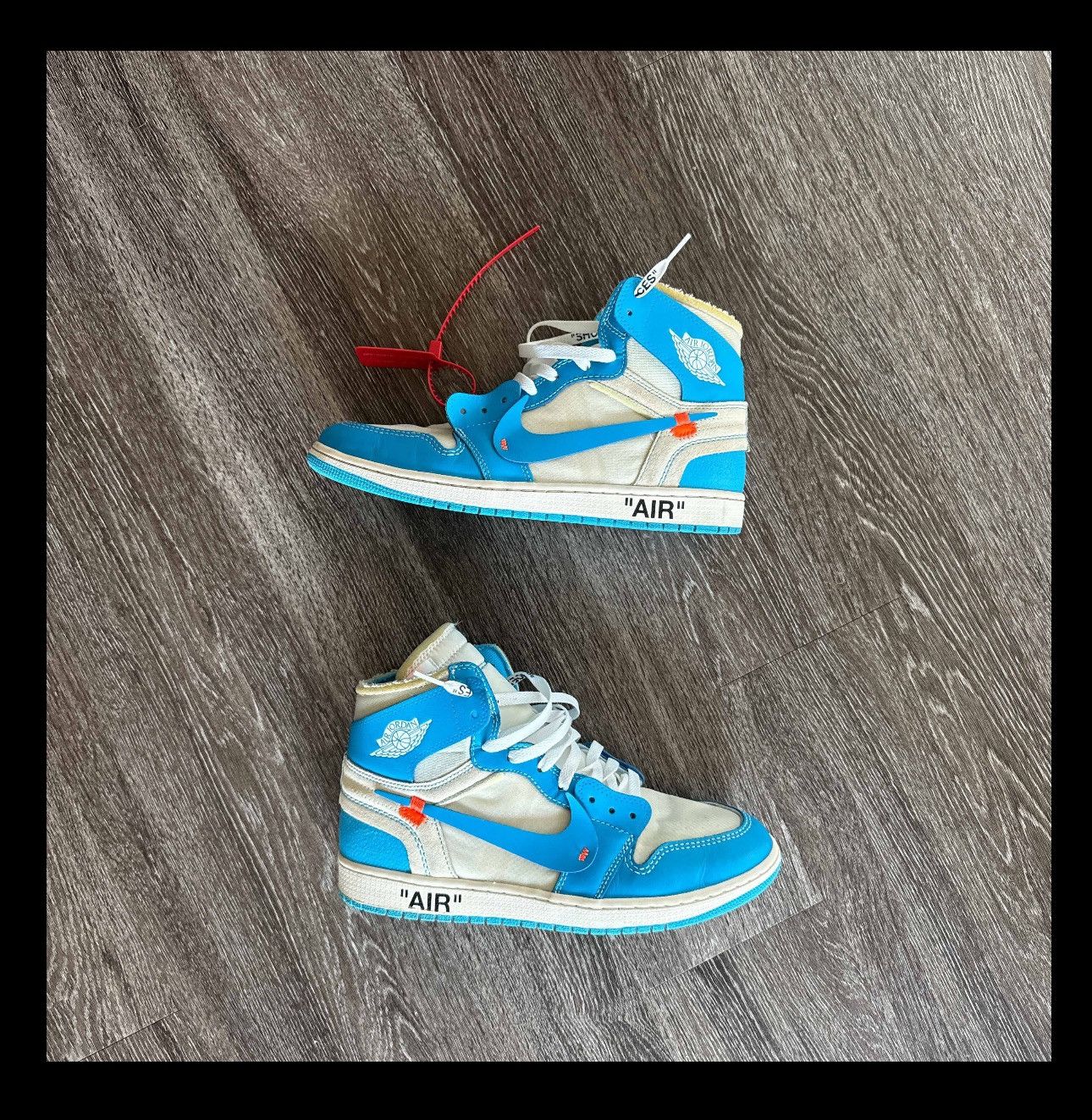 Nike Air Jordan 1 Retro High OG x Off-White ‘UNC’ Size US 11 / EU 44 - 2 Thumbnail