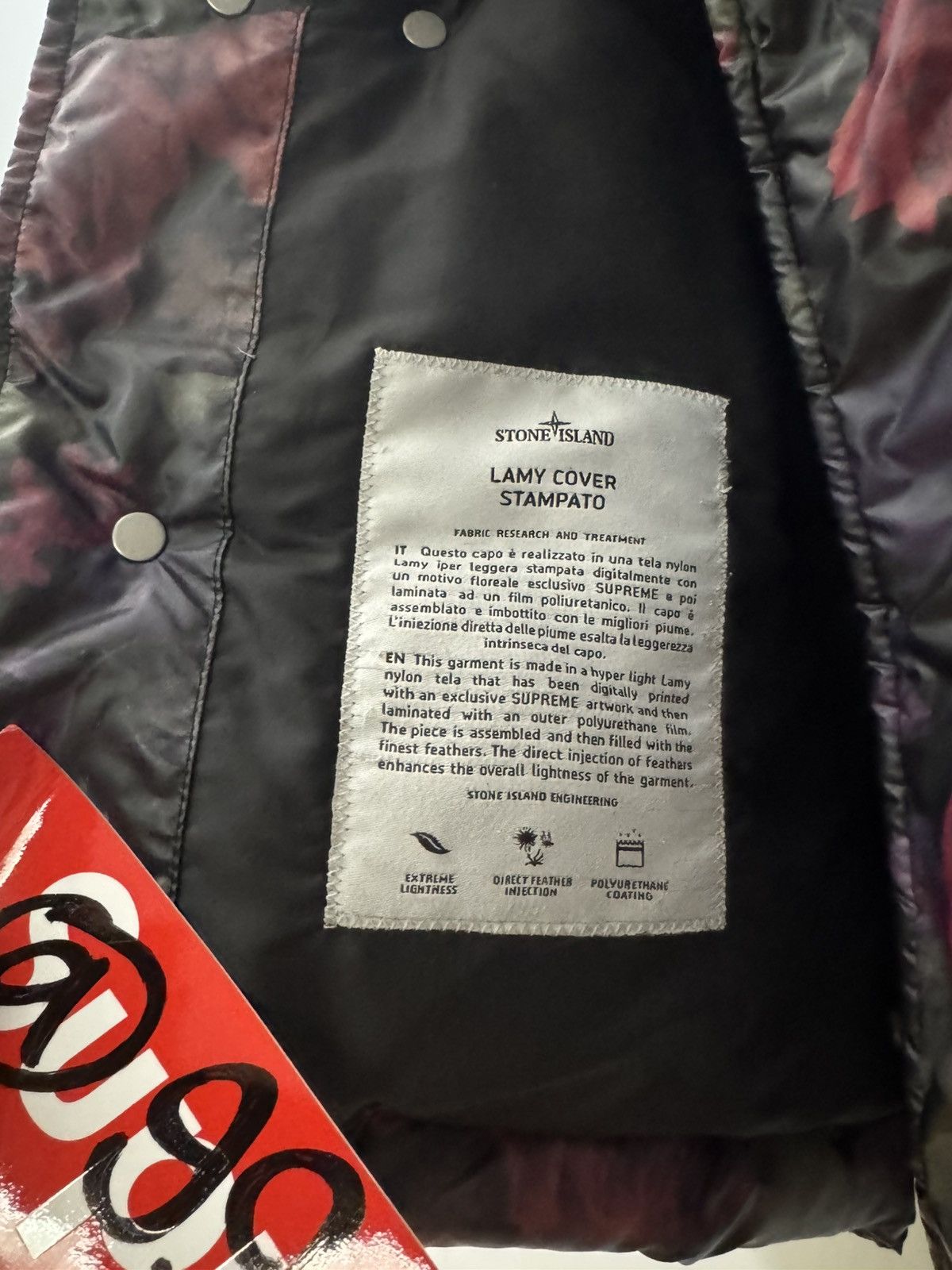 Stone Island × Supreme Supreme Stone Island Lamy Cover Stampato Puffy Jacket Size US M / EU 48-50 / 2 - 15 Thumbnail