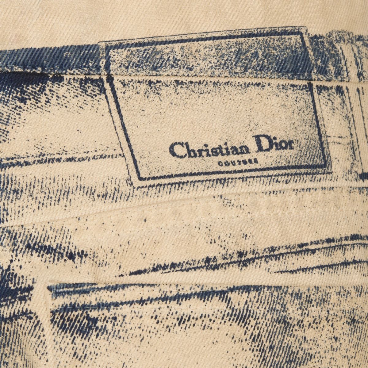 Dior o1bcso1str0225 Carpenter-Effect Heritage Jeans in Beige Size US 36 / EU 52 - 3 Thumbnail