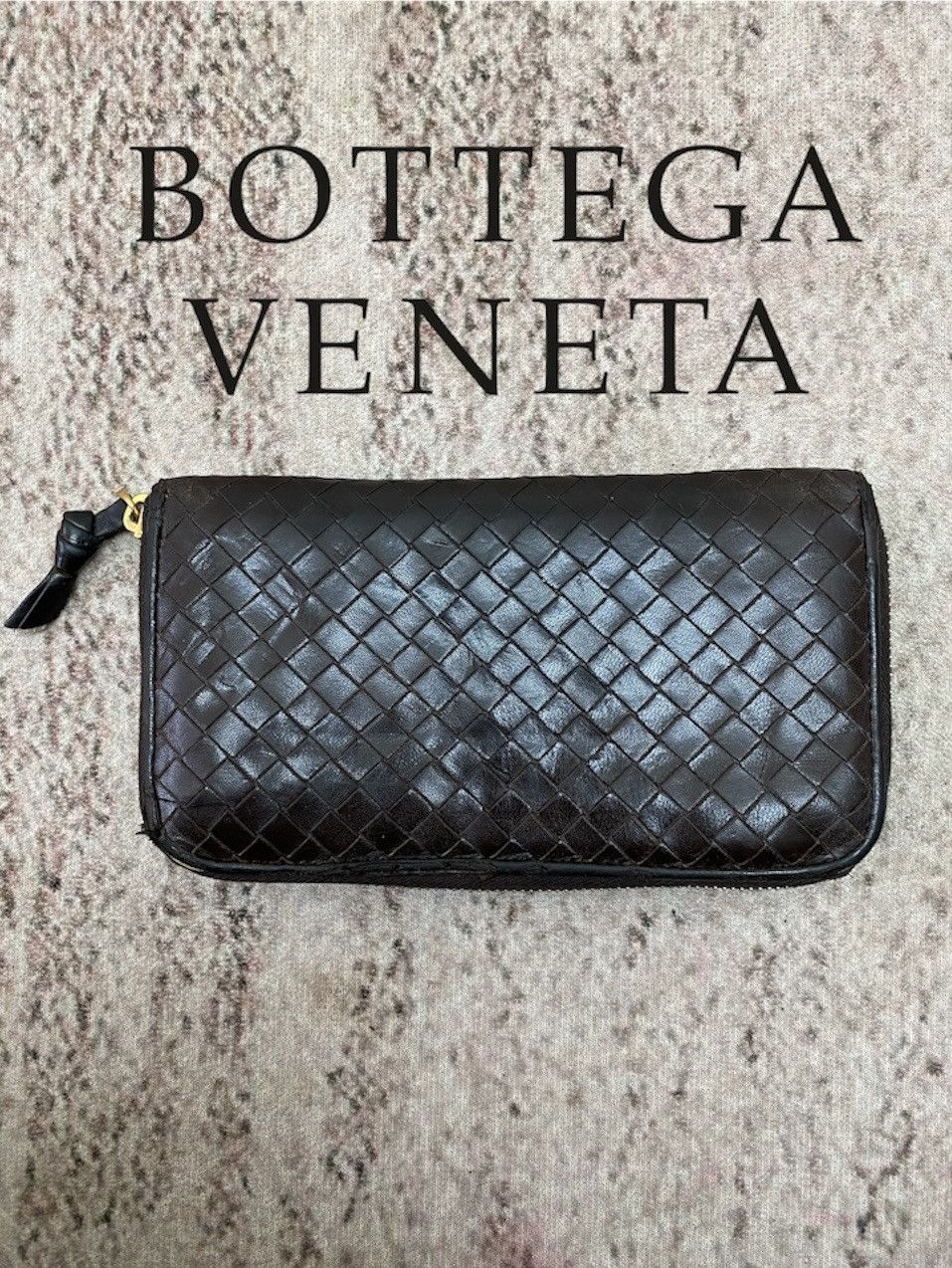 Bottega Veneta Bottega Veneta Long Purse Wallet Purse Leather Dark Brown Size ONE SIZE - 1 Thumbnail