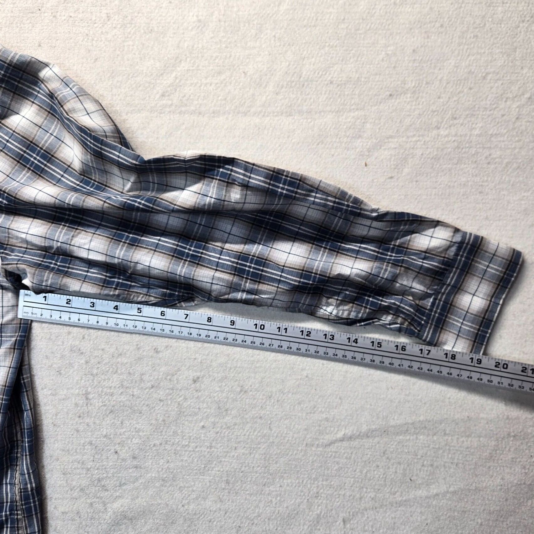 Vintage VINTAGE Puritan Blue Plaid Button-Up Long Sleeve Shirt Adult Men's Large Size US L / EU 52-54 / 3 - 5 Thumbnail