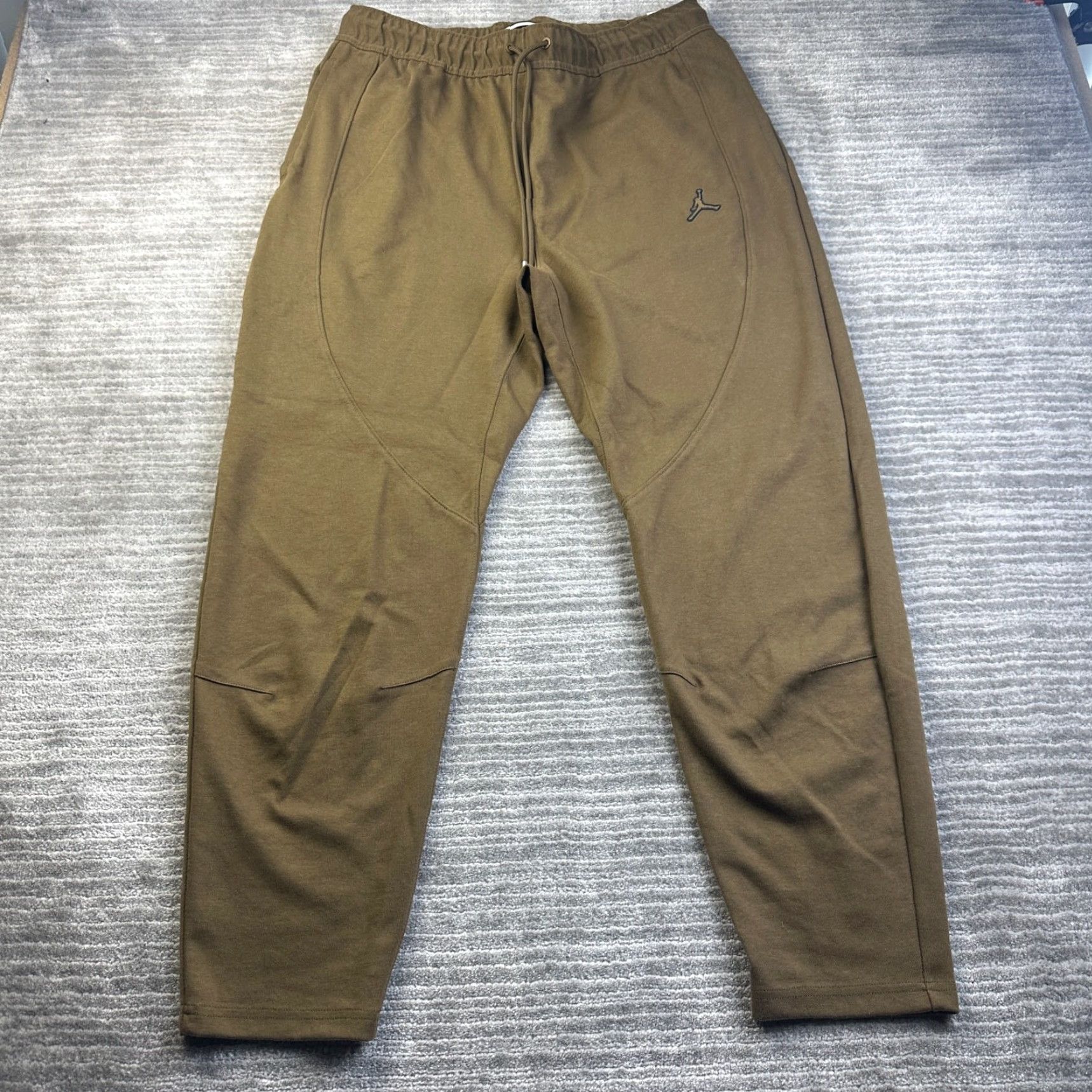 Nike Jordan Pants Mens 2XL Green Sweatpants Light Olive Essentials Warmup Trousers Size US 39 - 2 Thumbnail