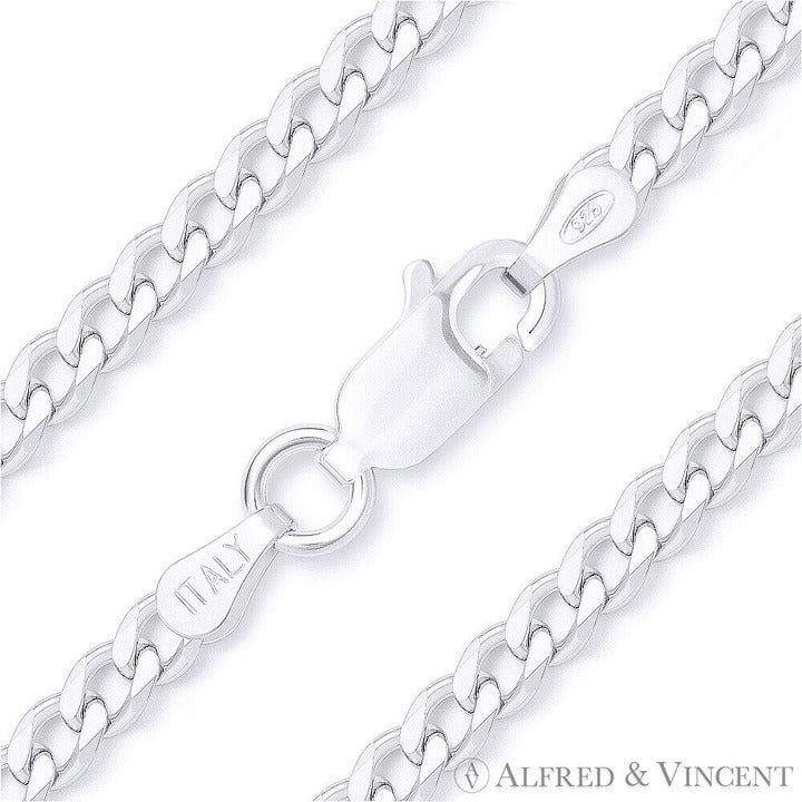 Other 3mm Cuban / Curb Link Italian Chain Anklet Size 9 Size ONE SIZE - 1 Thumbnail