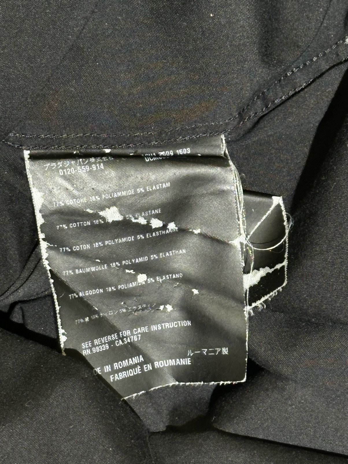 Prada Prada Total Black Shirt Luxury Elegant Old Money Size M Size US S / EU 44-46 / 1 - 4 Thumbnail