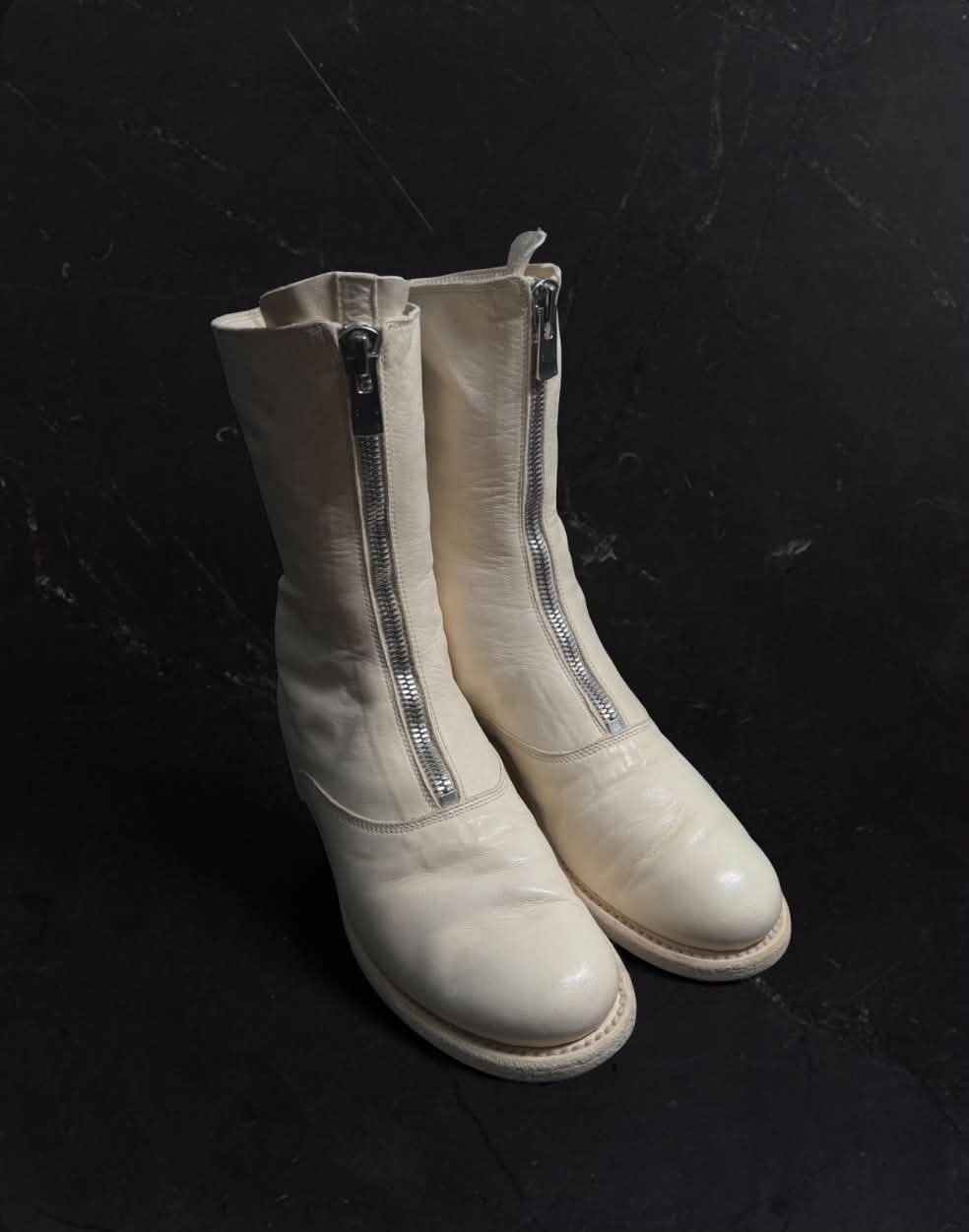 Guidi 210 Guidi — Cream Front zip Size US 5.5 / IT 35.5 - 1 Thumbnail
