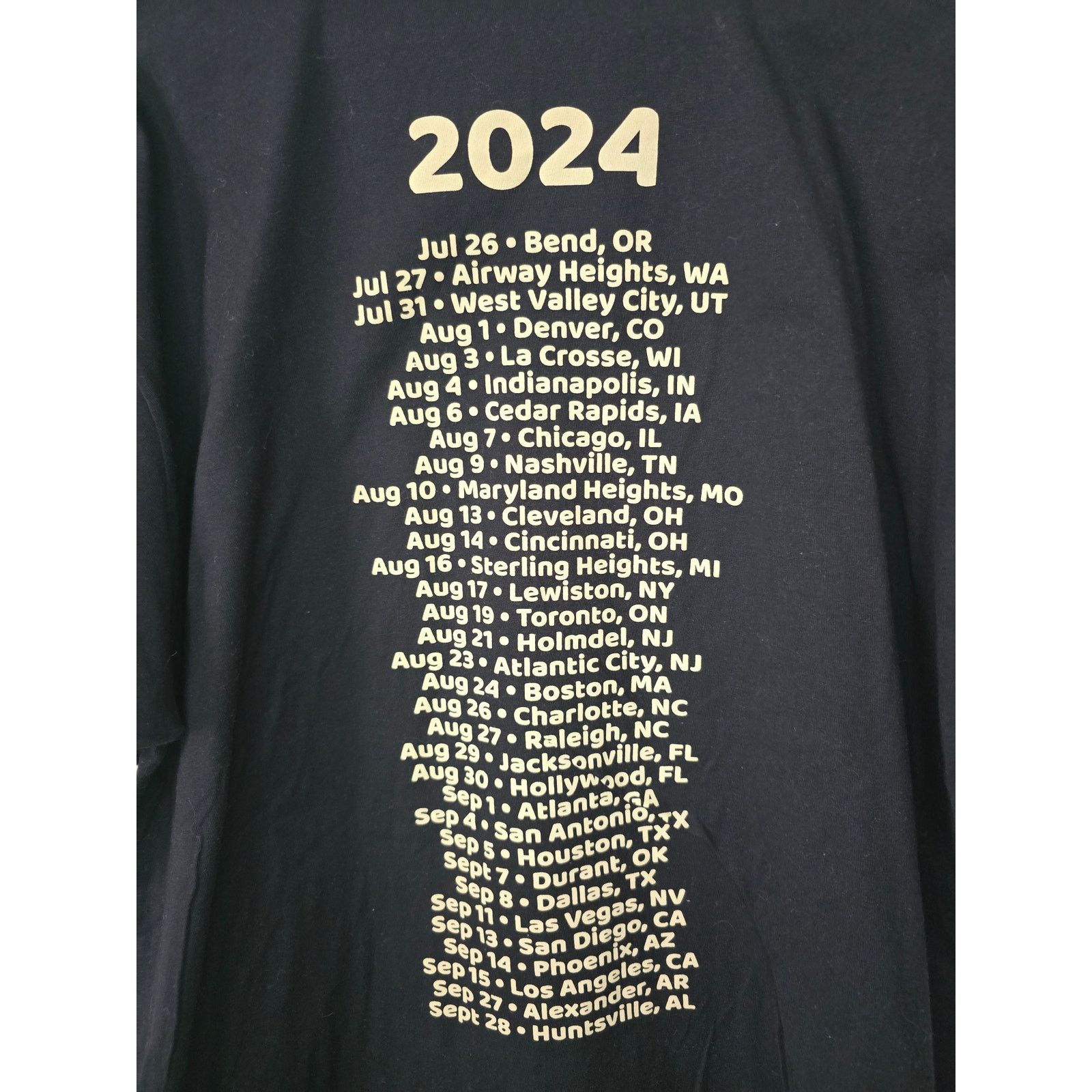 Tultex Candlebox Concert Black 2XL Rock Band Grunge 2024 Tour Tee Size US XXL / EU 58 / 5 - 7 Thumbnail