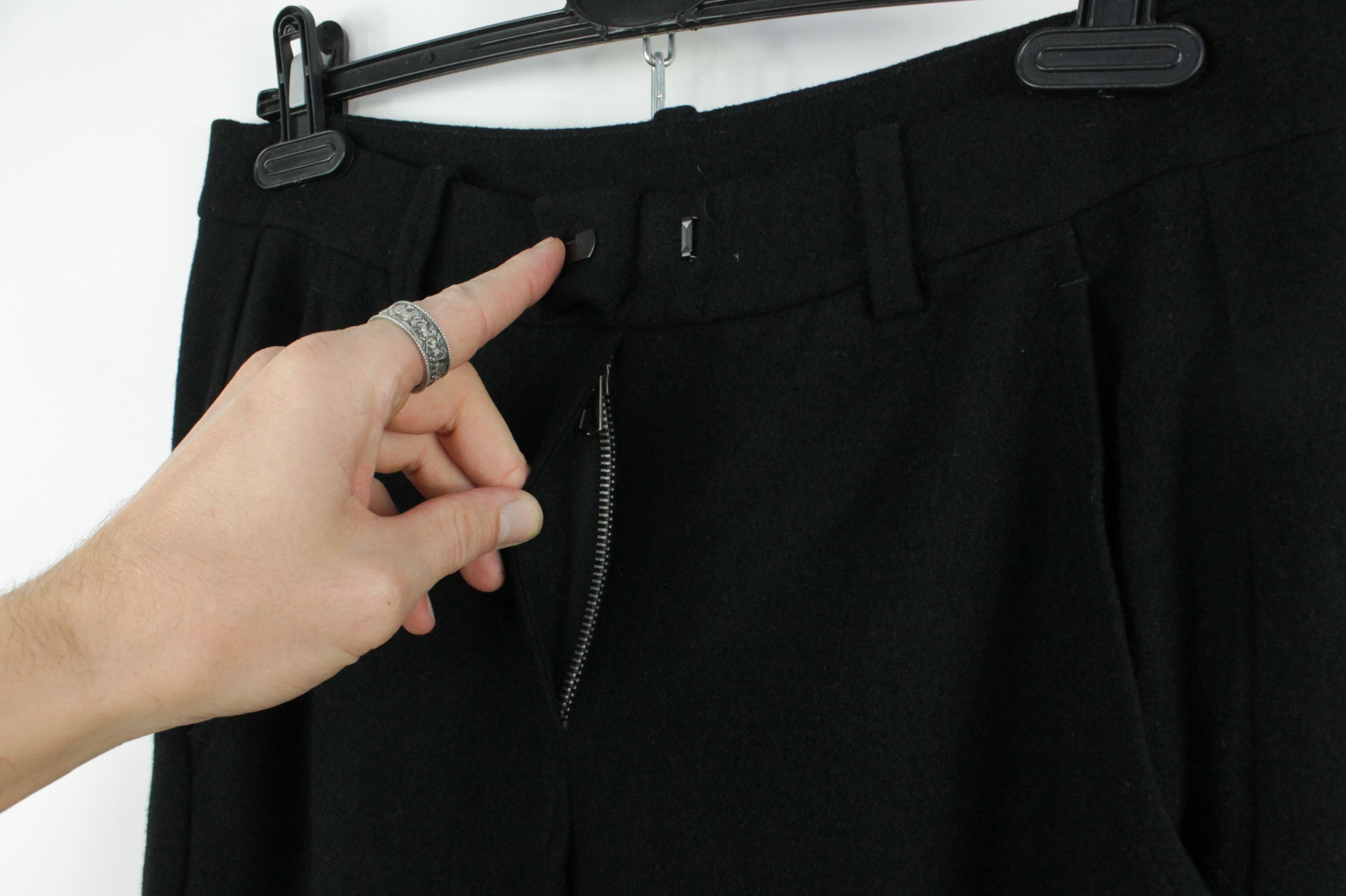 Isabel Marant Etoile Isabel Marant Black Stretch Fleece Wool Slim Fit Pants Size 27" / US 4 / IT 40 - 3 Thumbnail