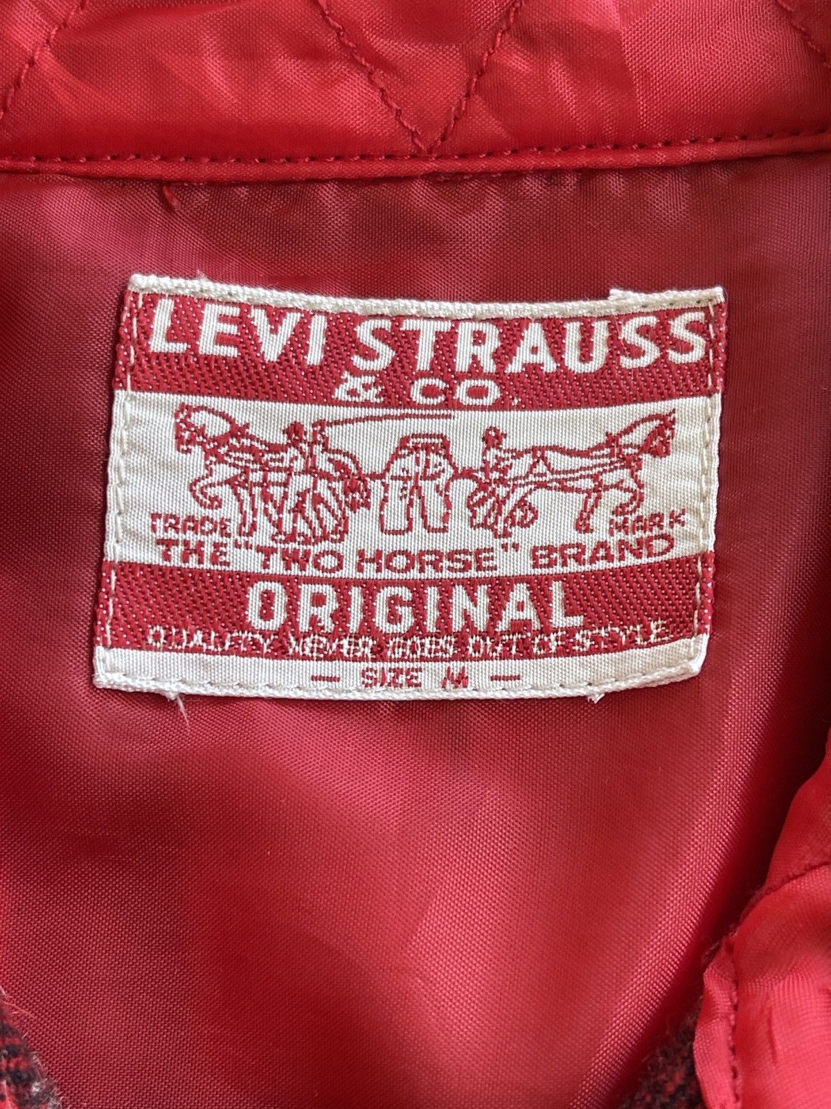 Levi's Vintage Levis Wool Tartan Flannel Size M / US 6-8 / IT 42-44 - 8 Thumbnail