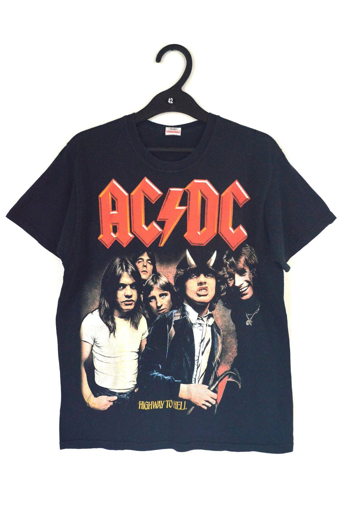 Screen Stars × Vintage AC DC Vintage Highway To Hell Band T-Shirt Black ...