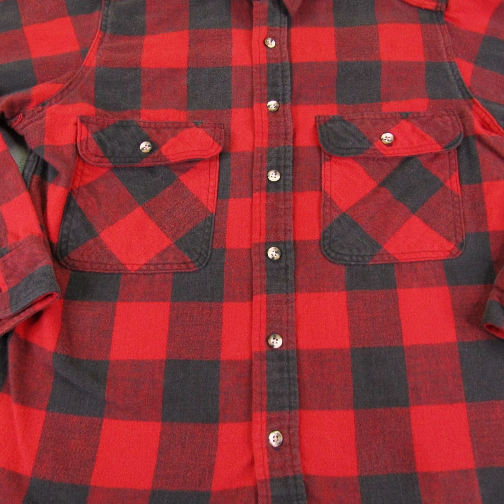 Vintage VINTAGE St. John's Bay Shirt Mens M Red Black Buffalo Check Flannel Button-Up Casual Workwear Outdoor 90s Mens Size US M / EU 48-50 / 2 - 3 Thumbnail