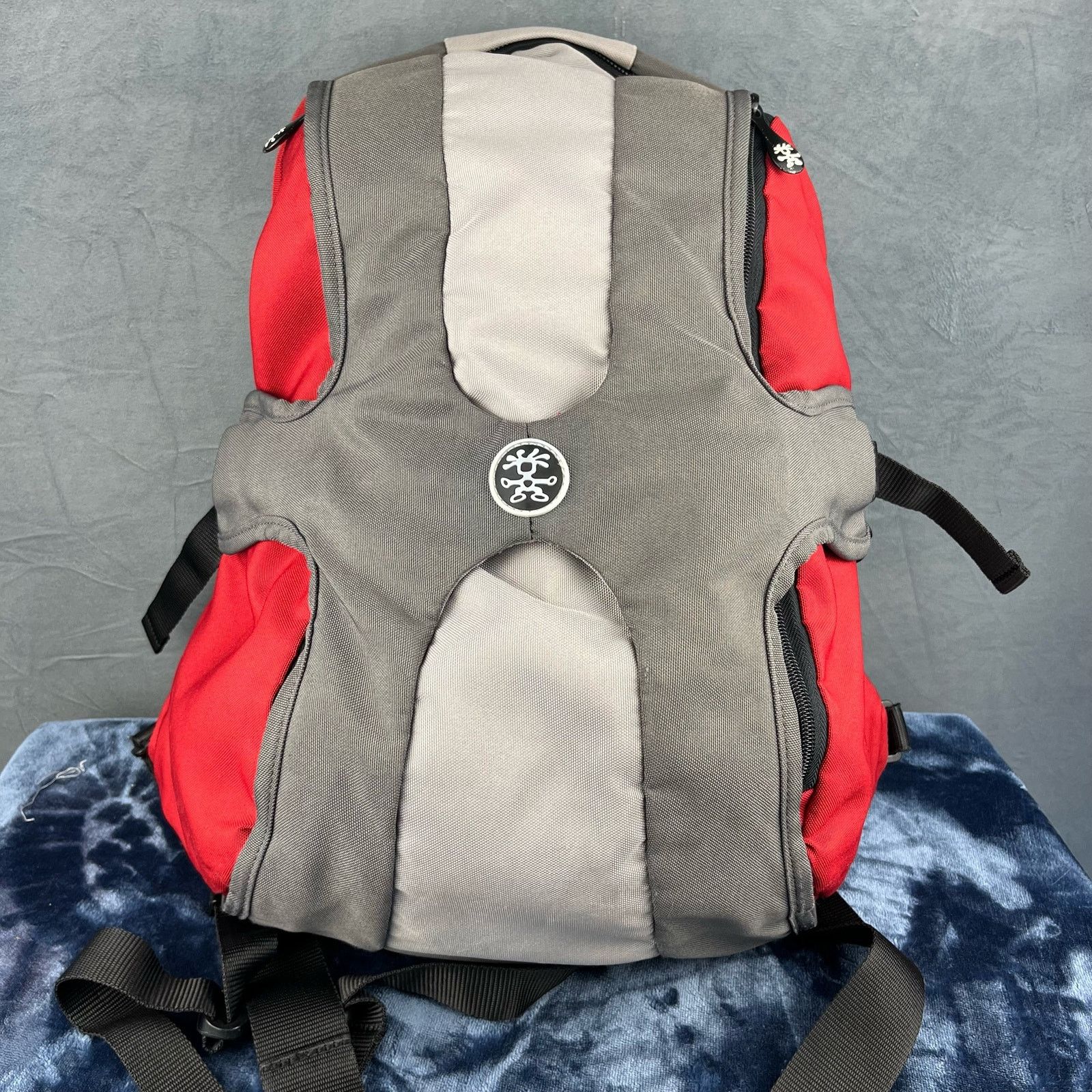 image of Crumpler The King Single Padded Laptop Backpack Bag in Red, Men's