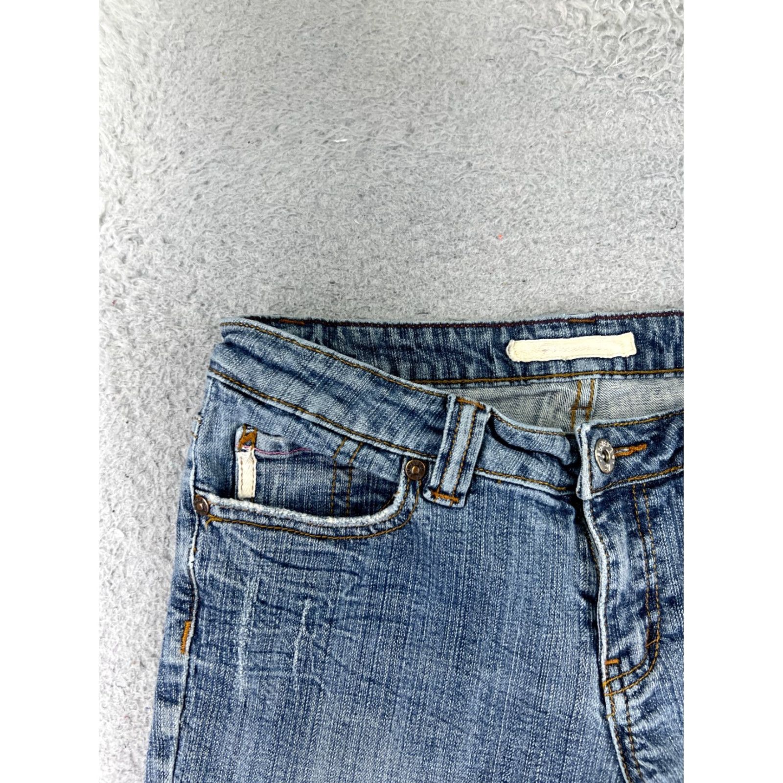 Forever 21 FOREVER 21 Shorts Womens 26 Blue Denim Jean Cutoff Low Rise Cotton Blend 26x6 Casual Beach Size 26" / US 2 / IT 38 - 4 Thumbnail